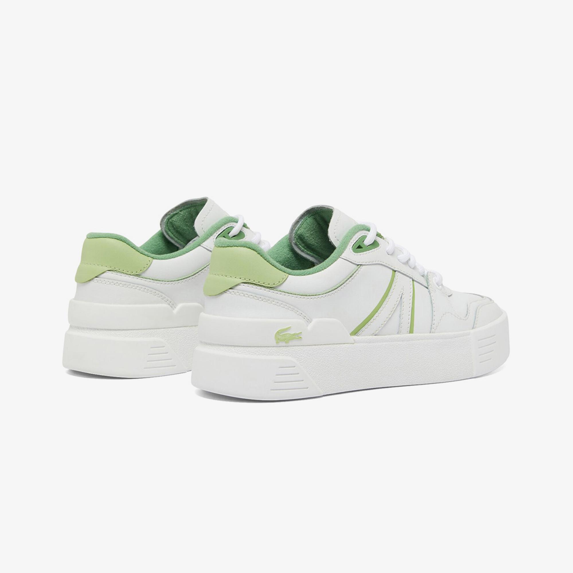 Lacoste L002 Evo Kadın Beyaz/Yeşil Sneaker