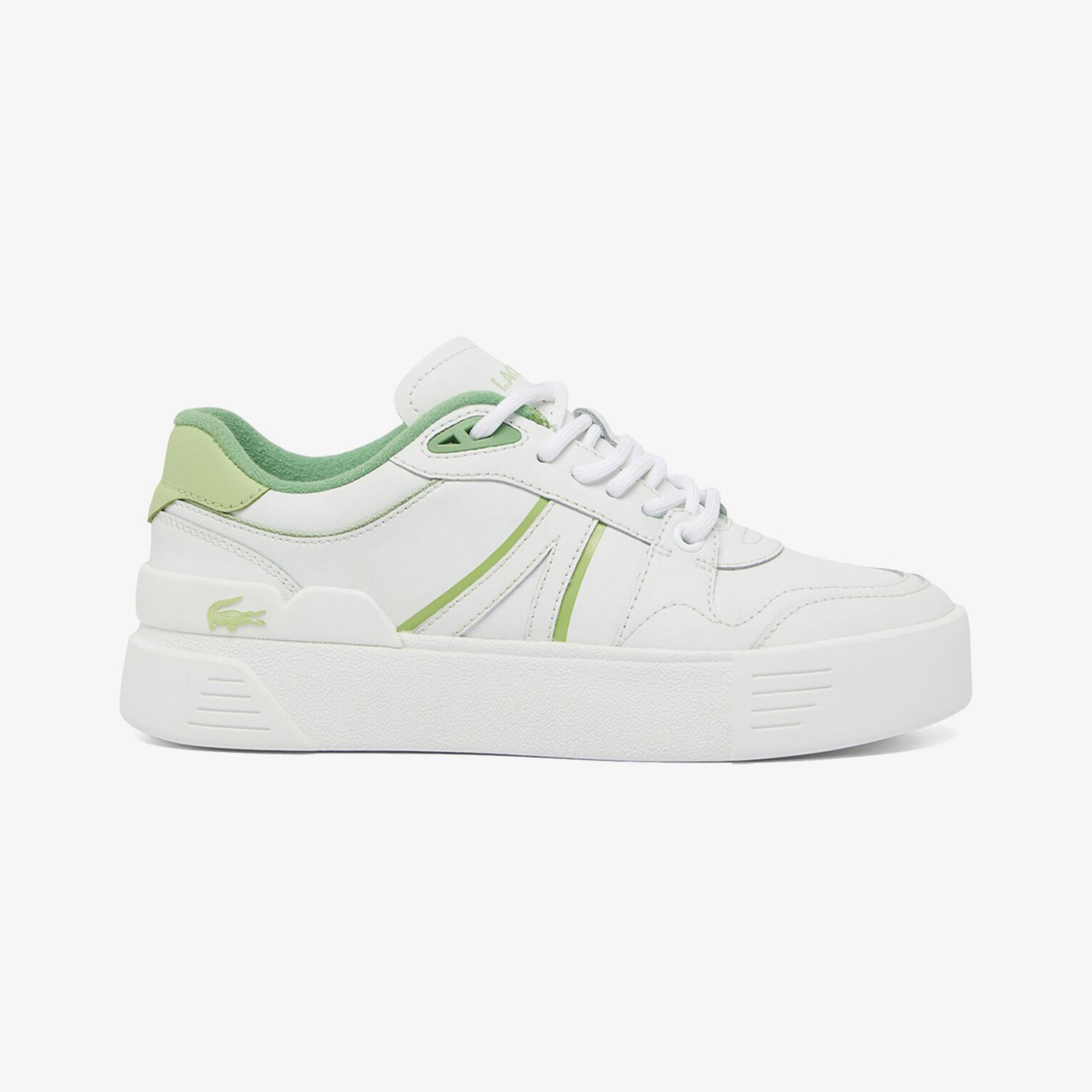 Lacoste L002 Evo Kadın Beyaz/Yeşil Sneaker