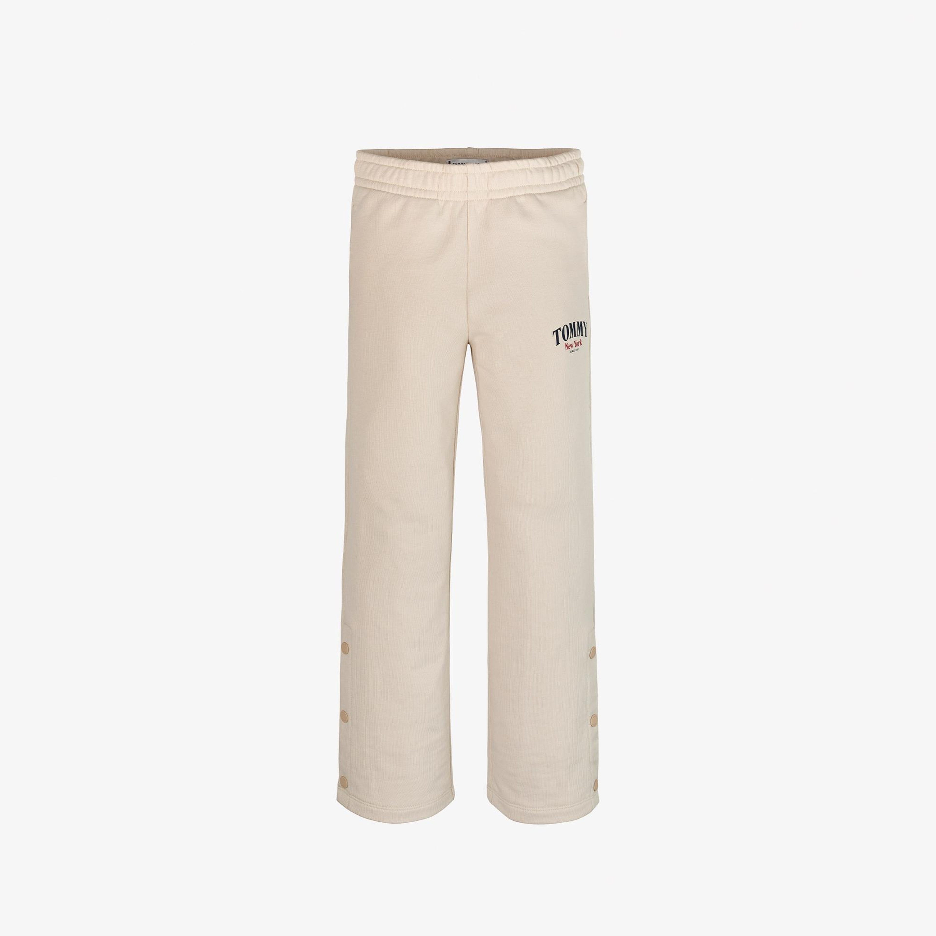 Tommy Hilfiger Wide Leg Çocuk Bej Eşofman Altı