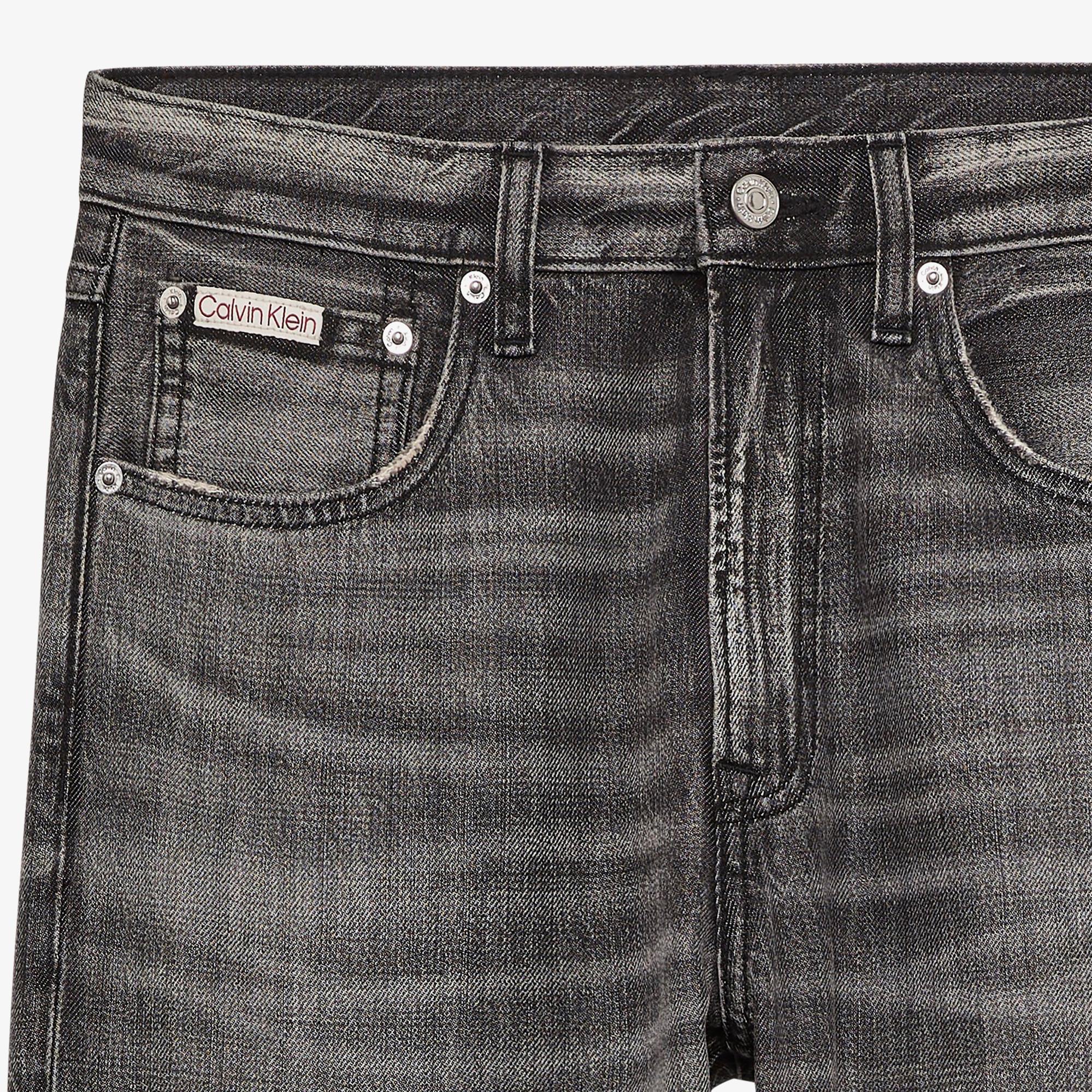 Calvin Klein 90S Straight Meteorite Tencel Erkek Gri Jean