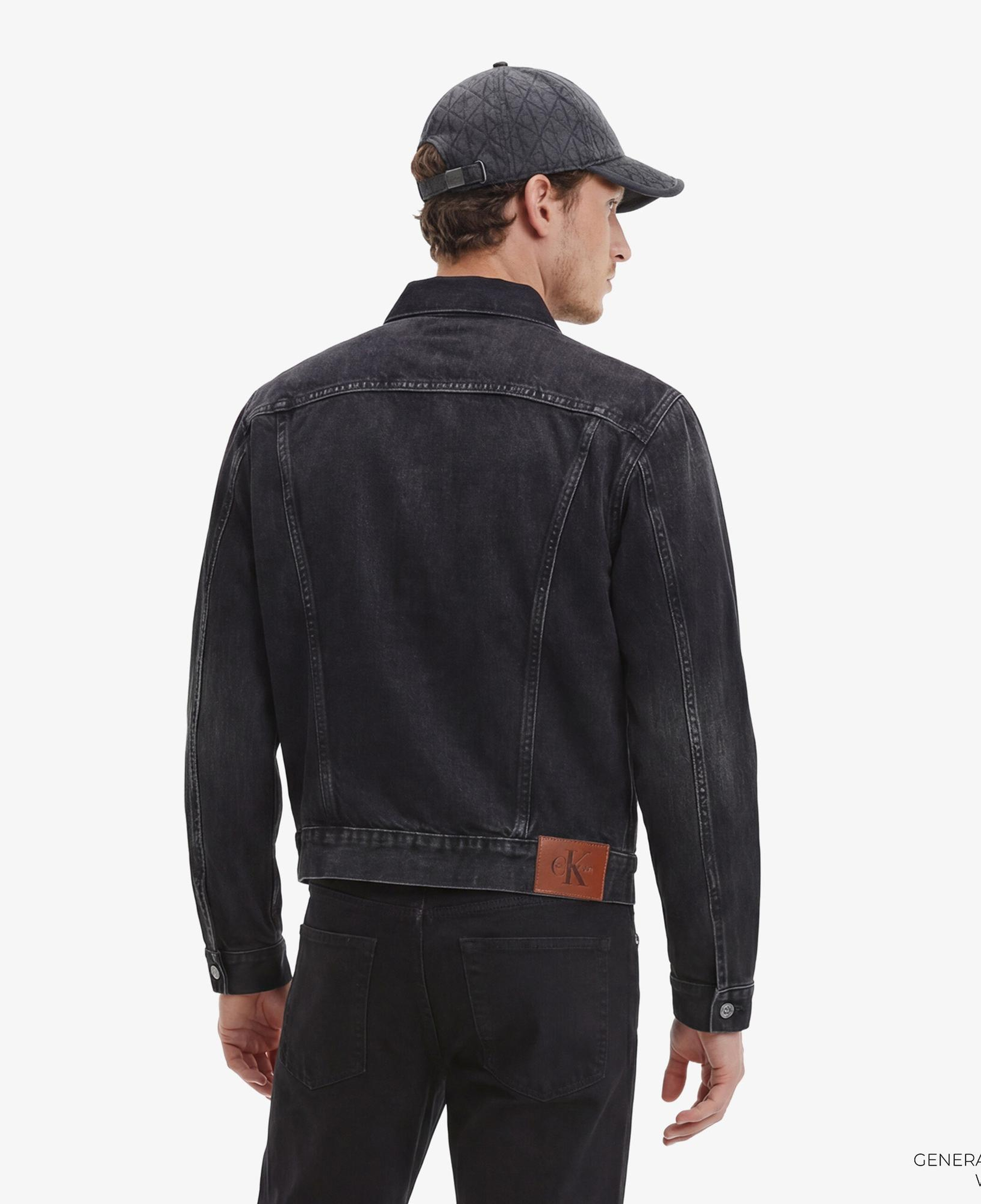 Calvin Klein Black Classic Trucker Erkek Siyah Ceket