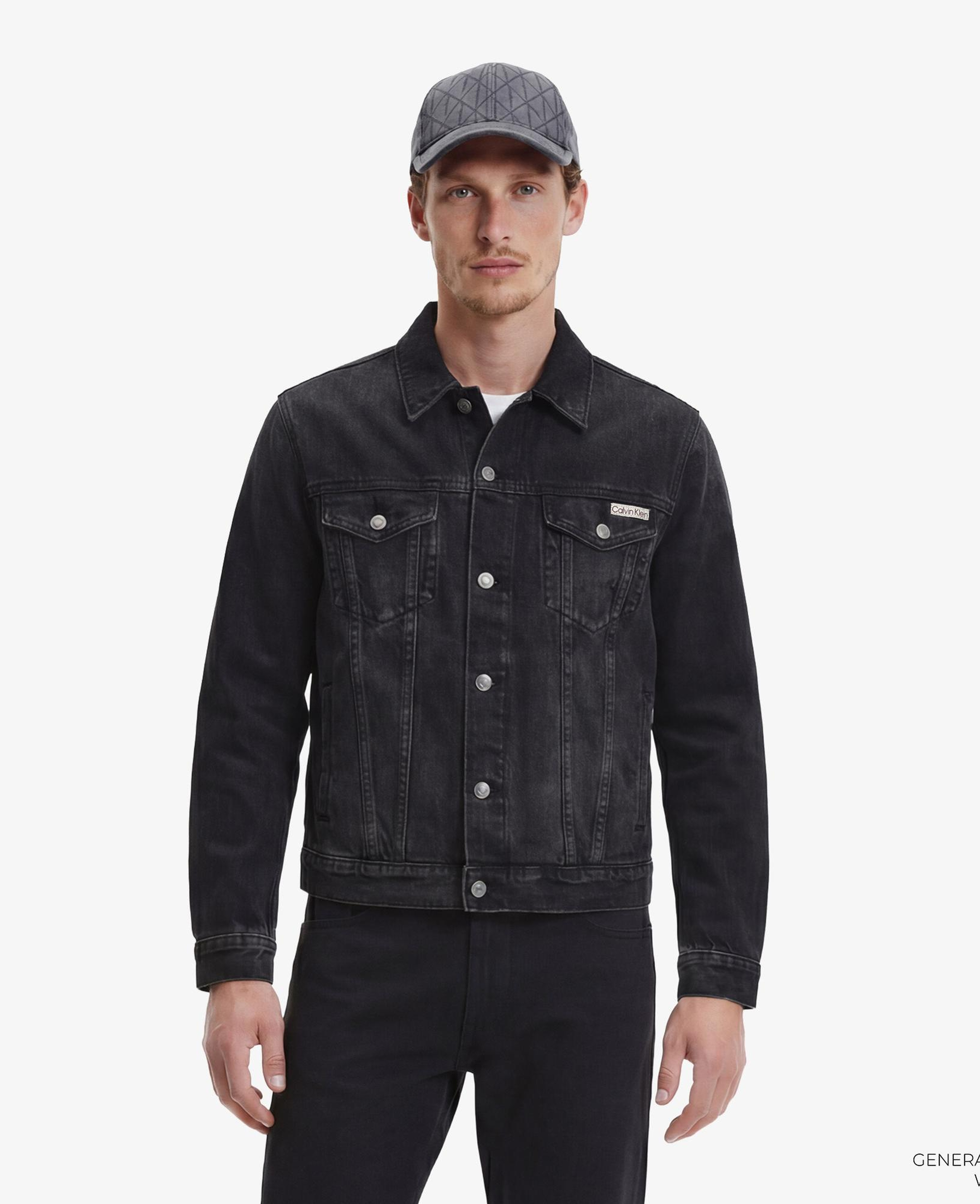 Calvin Klein Black Classic Trucker Erkek Siyah Ceket