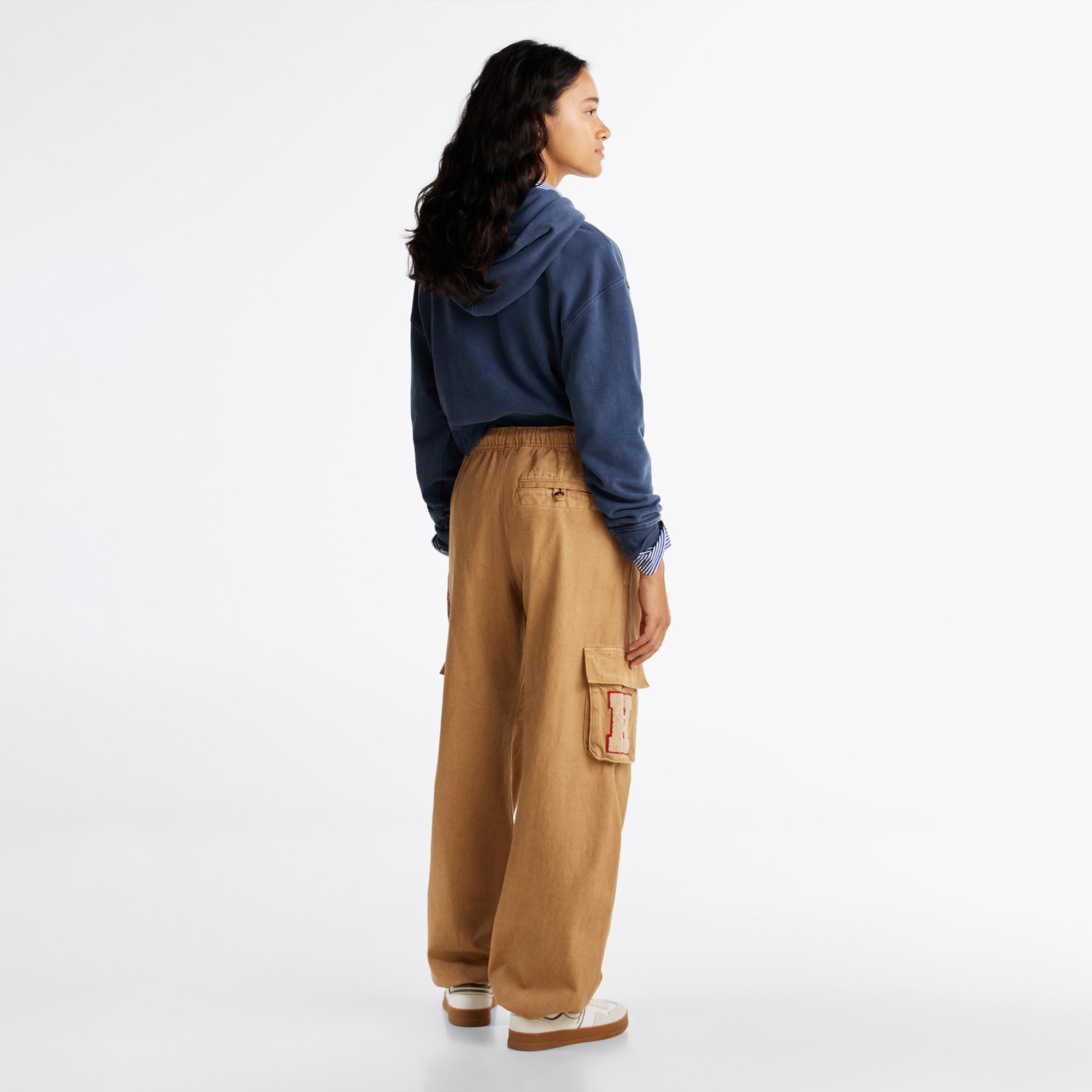 Tommy Hilfiger Rlx Cargo Canvas Kadın Kahverengi Pantolon