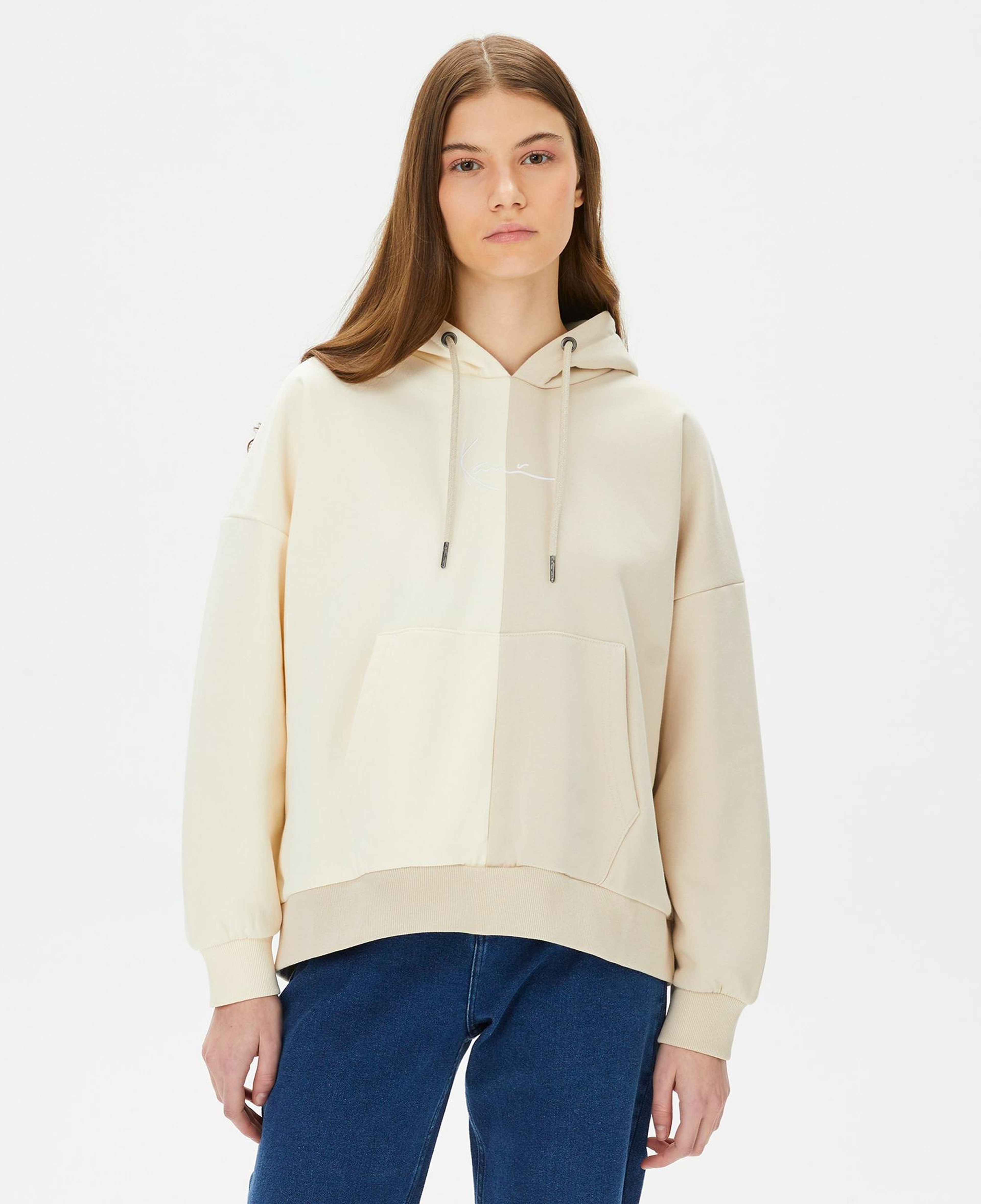 Karl Kani Small Signature Block OS Erkek Bej Hoodie