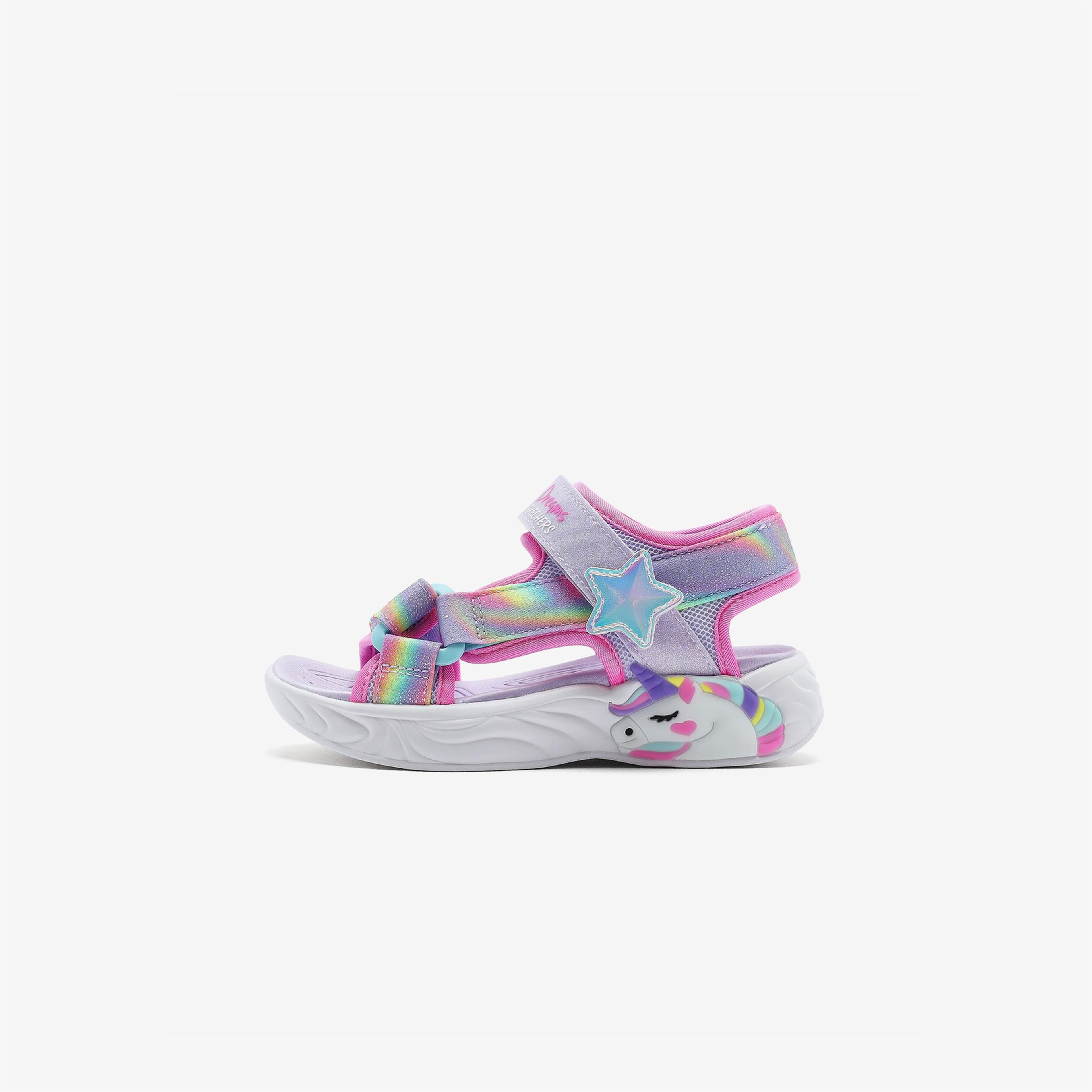 Skechers Unicorn Dreams Çocuk Mor Işıklı Sandalet