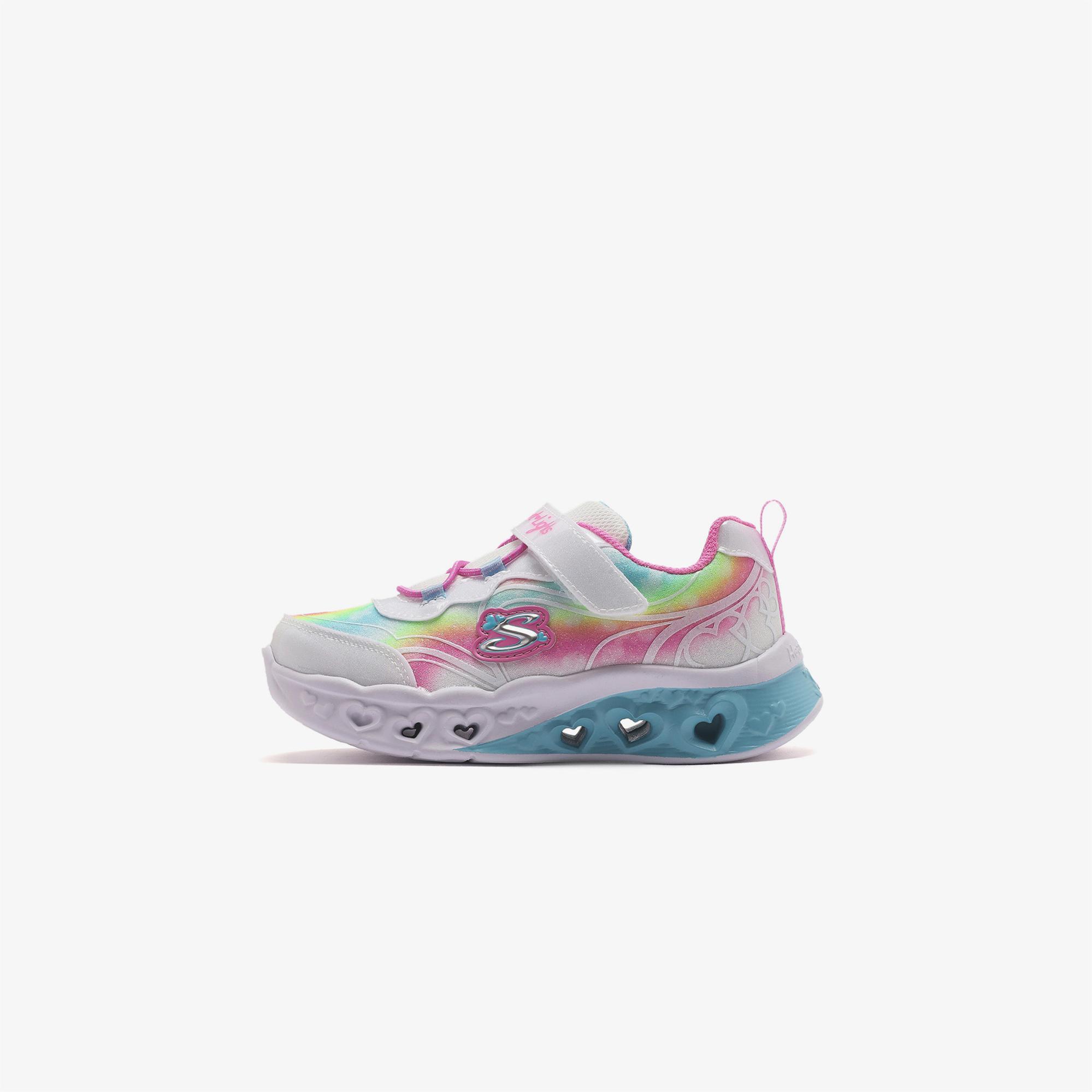 Skechers Flutter Heart Lights Groovy Swirl Bebek Mor Işıklı Spor Ayakkabı