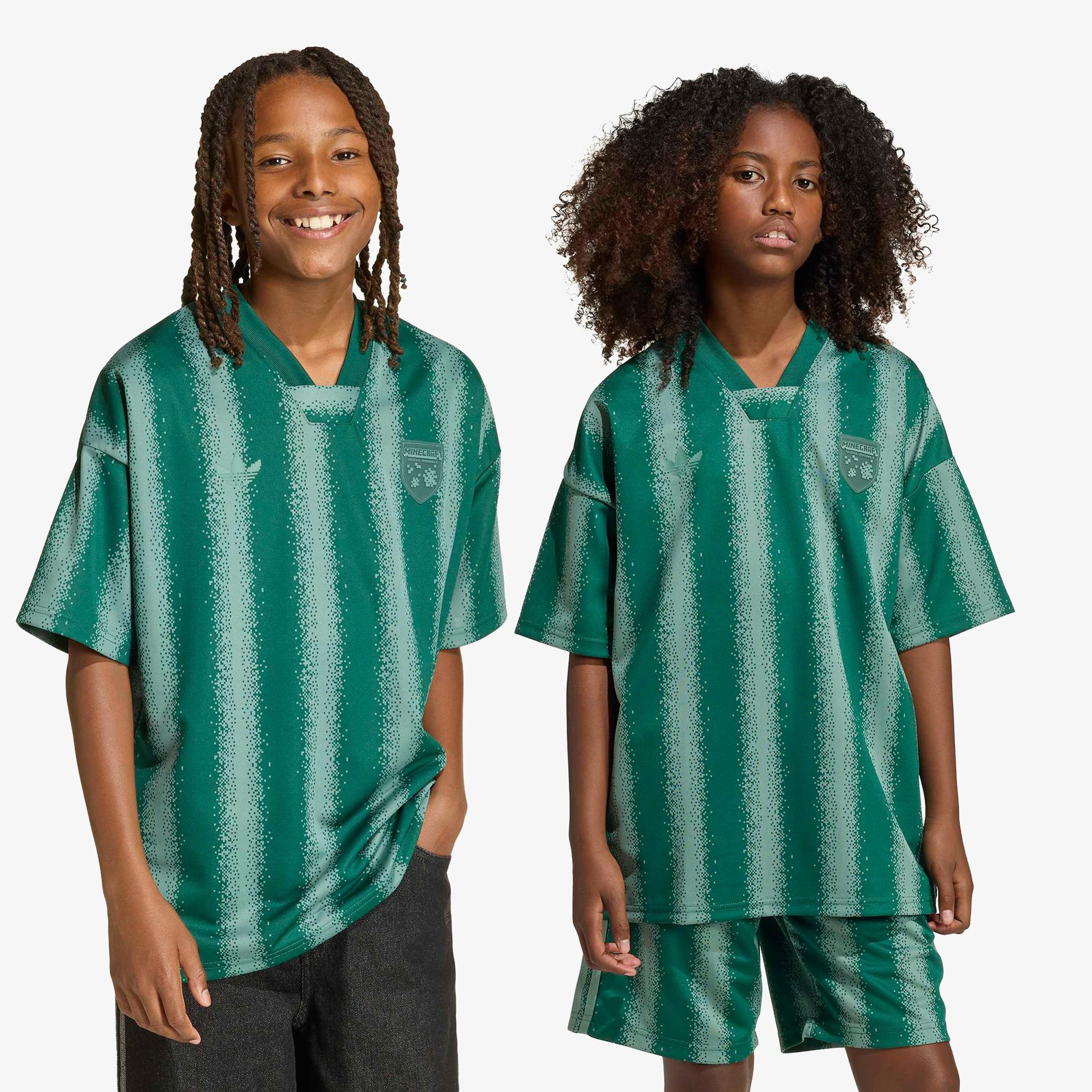 adidas Minecraft Os Jersey Tee Çocuk Yeşil T-Shirt