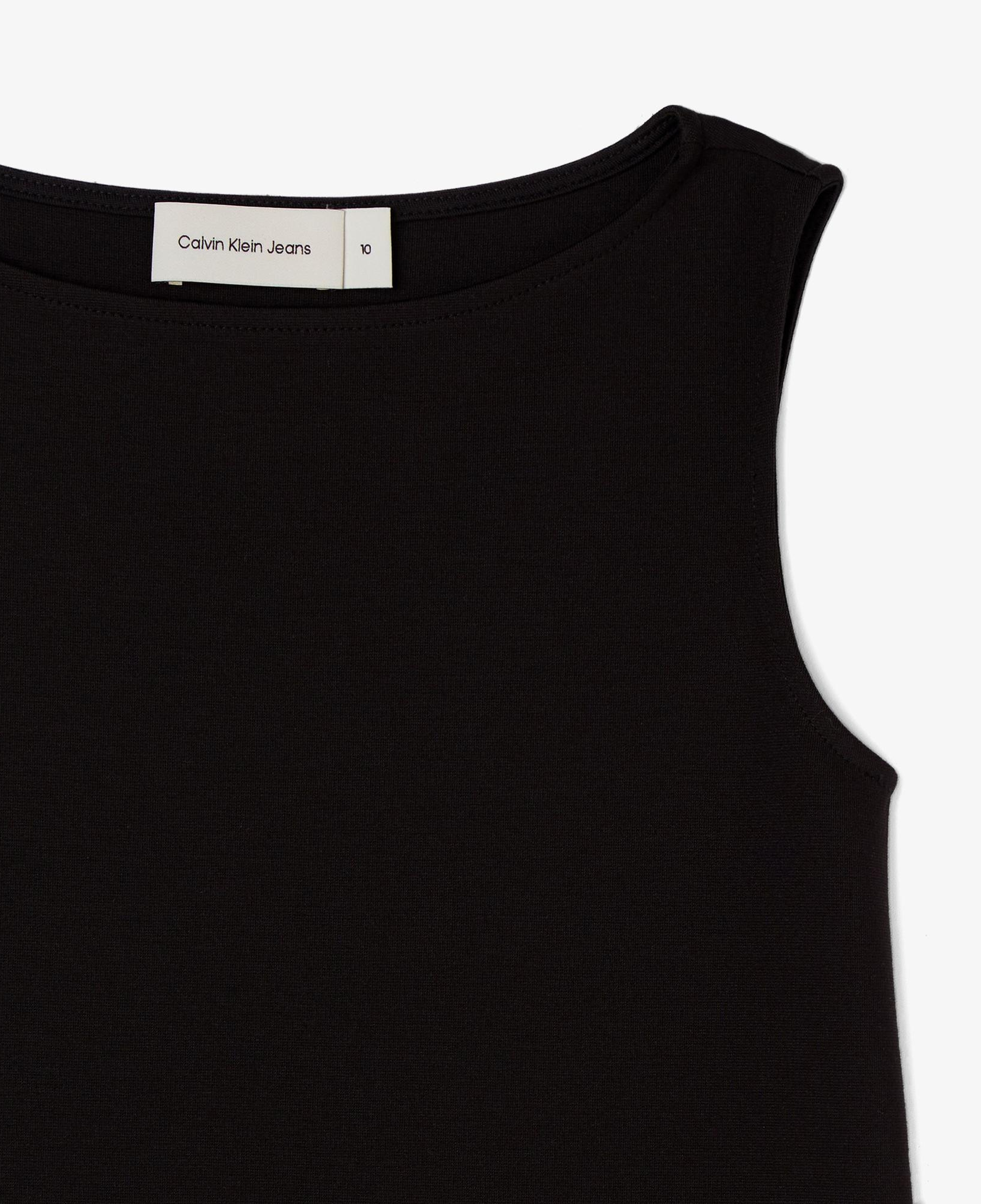 Calvin Klein Logo Tape Punto Çocuk Siyah Elbise