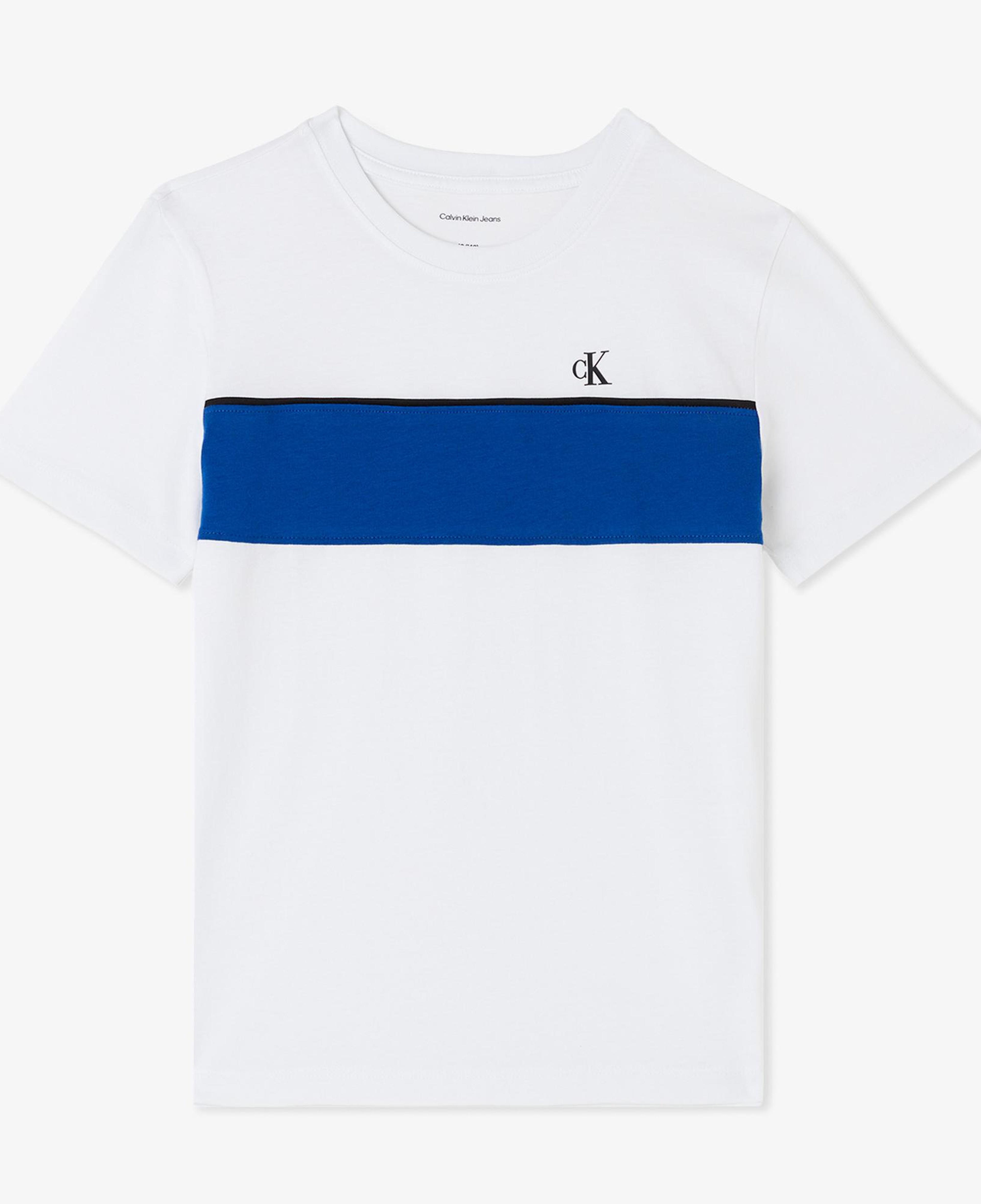 Calvin Klein Panel Colorblock Çocuk Beyaz T-Shirt