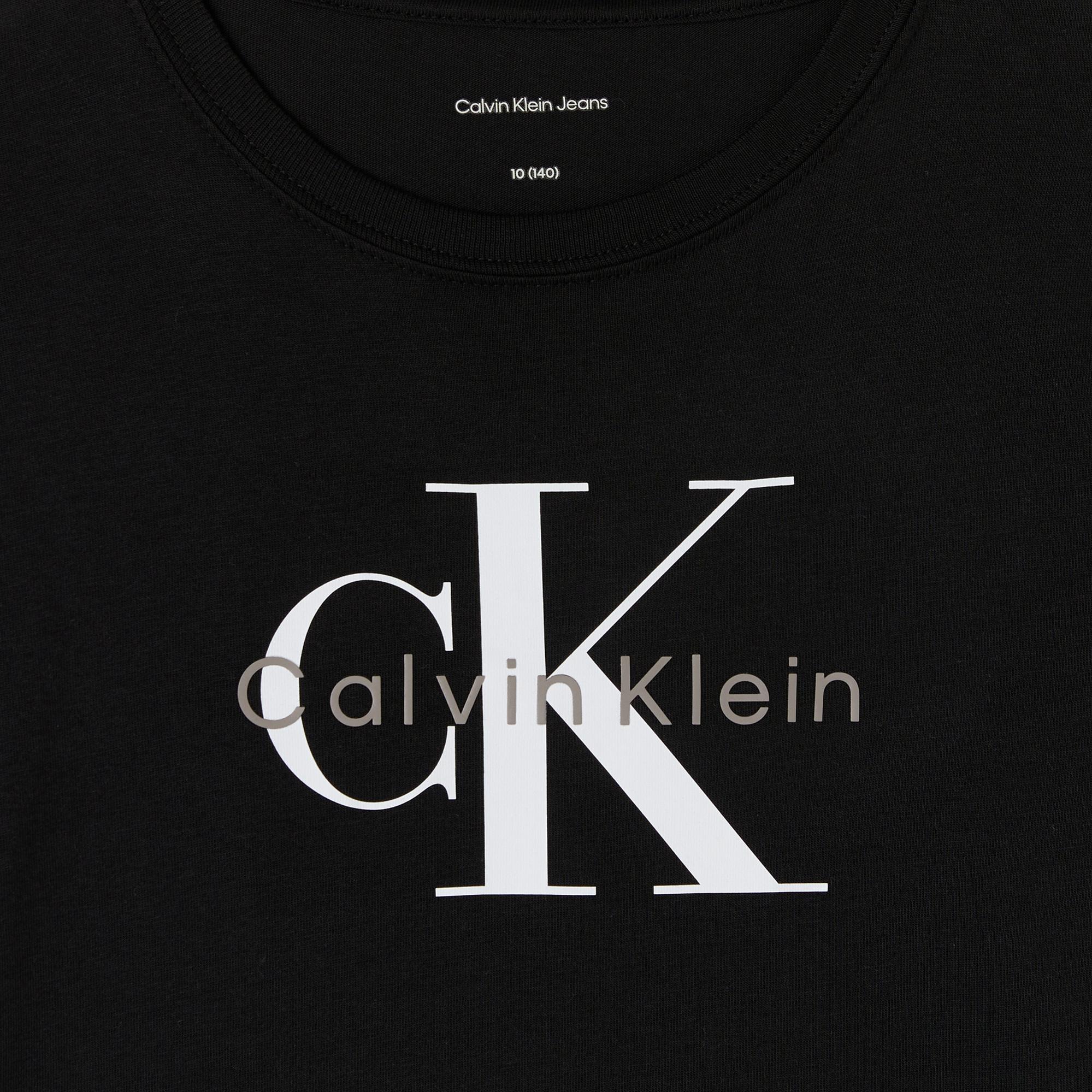 Calvin Klein Monogram Çocuk Siyah T-Shirt