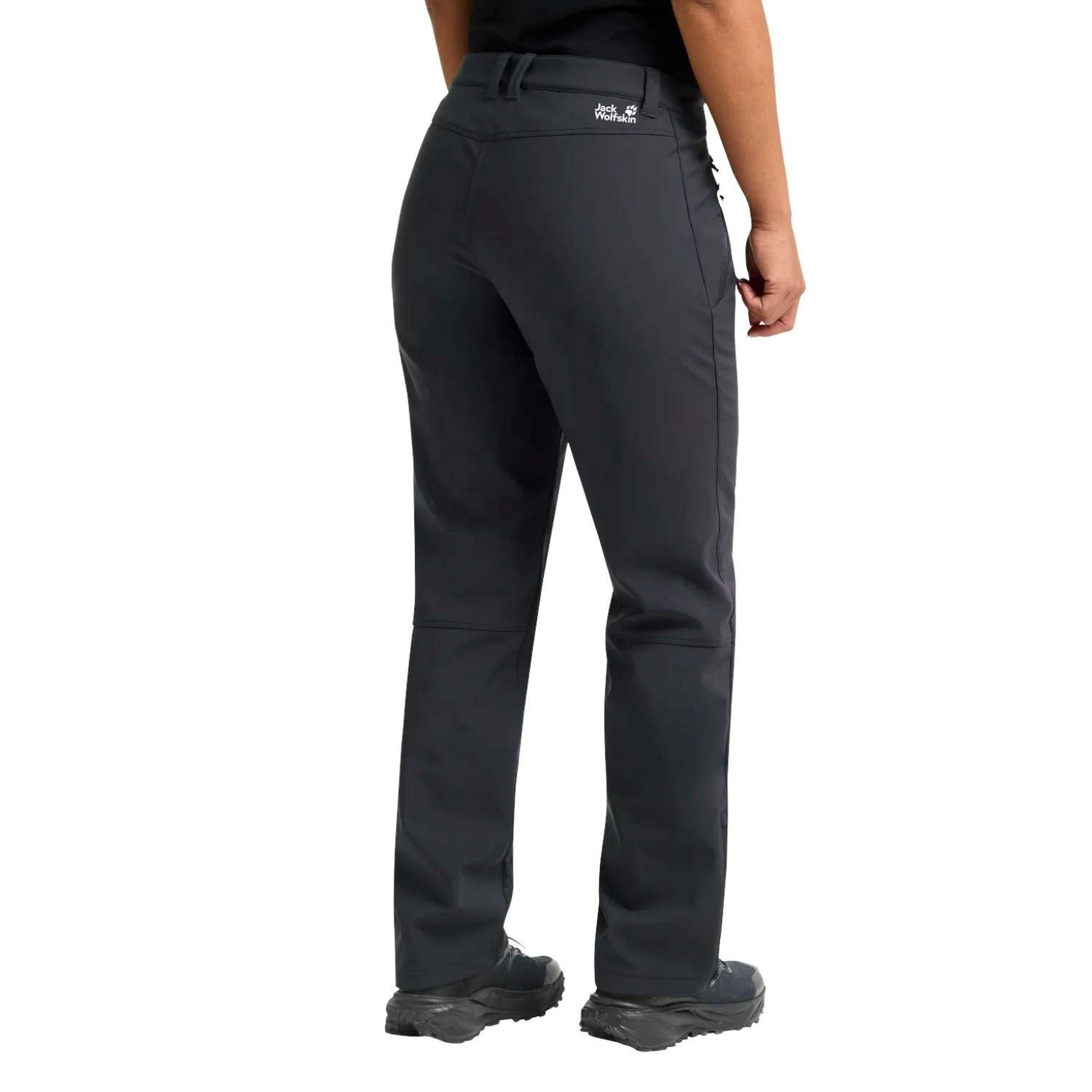 Jack Wolfskin Trek Terrain Pants Kadın Siyah Outdoor Pantolonu