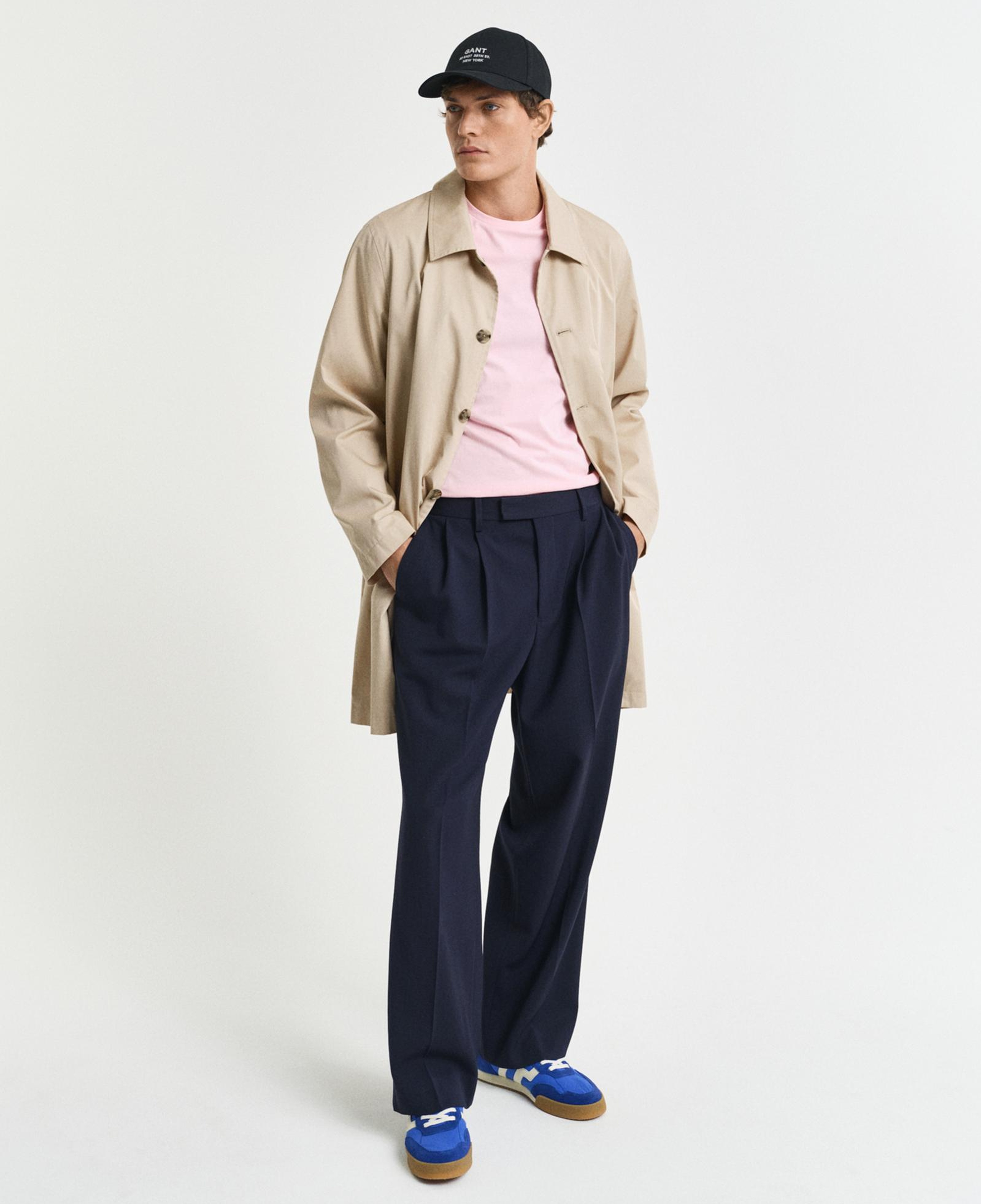 GANT Erkek Pembe Regular Fit Bisiklet Yaka T-Shirt