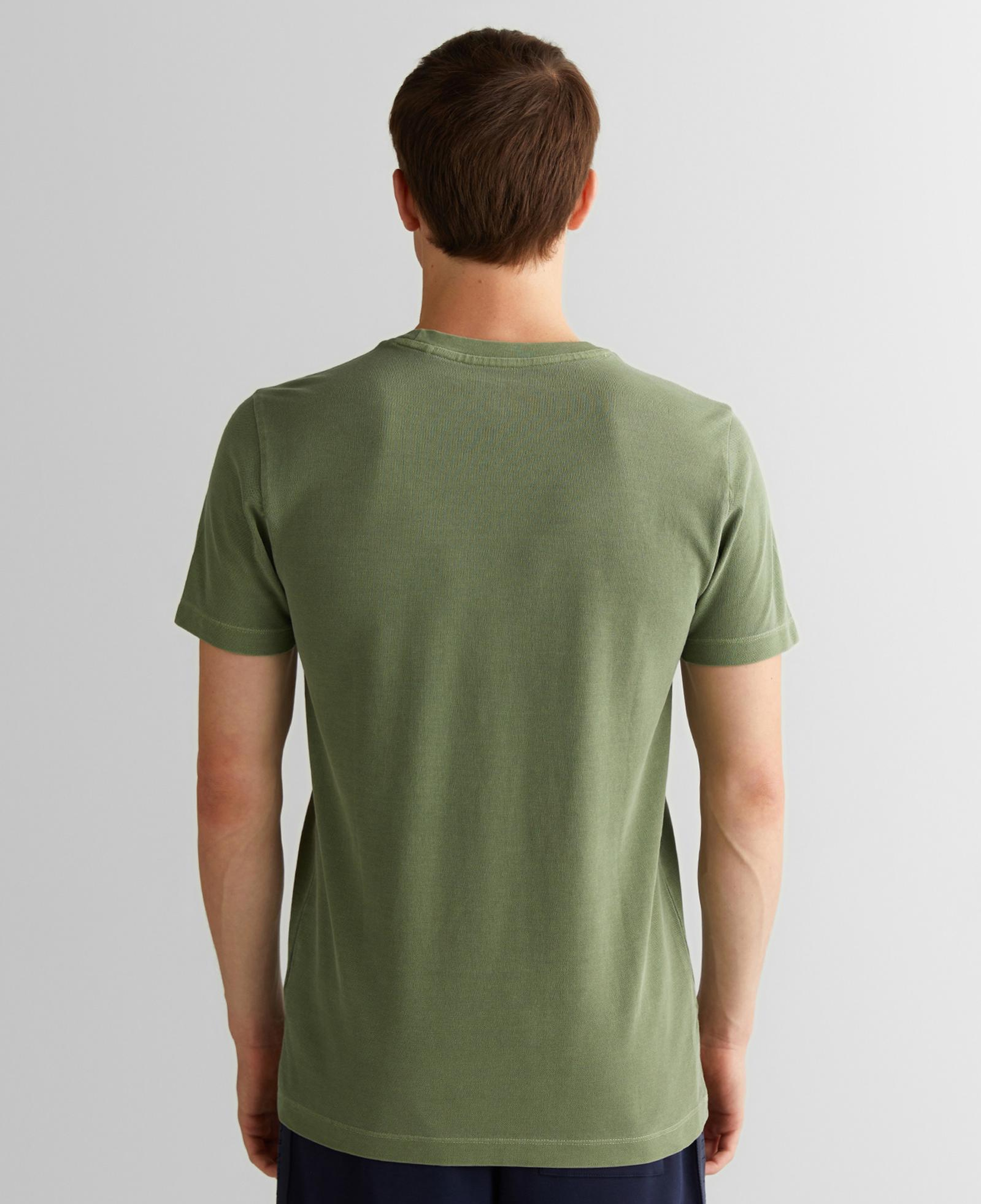 GANT Erkek Yeşil Slim Fit Bisiklet Yaka T-Shirt