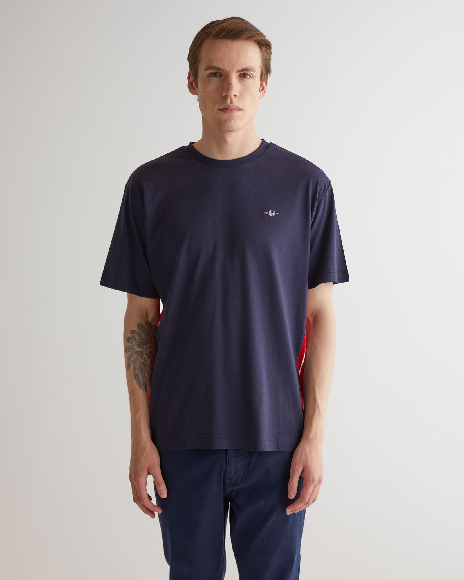 GANT Erkek Lacivert Regular Fit T-Shirt