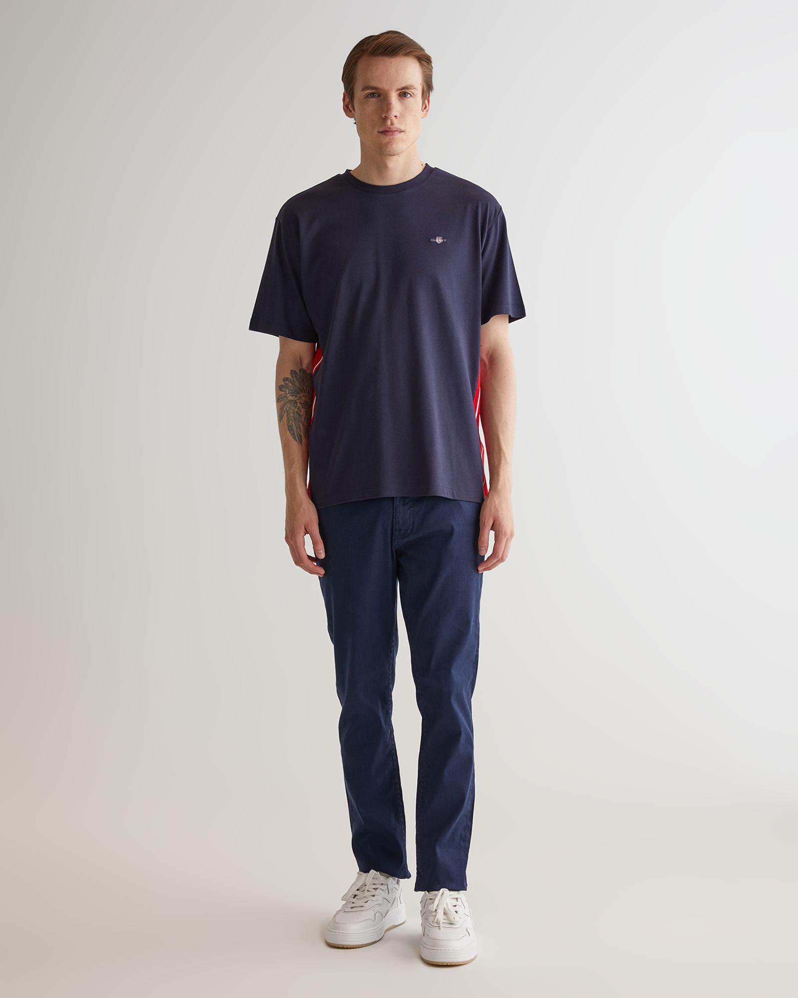 GANT Erkek Lacivert Regular Fit T-Shirt