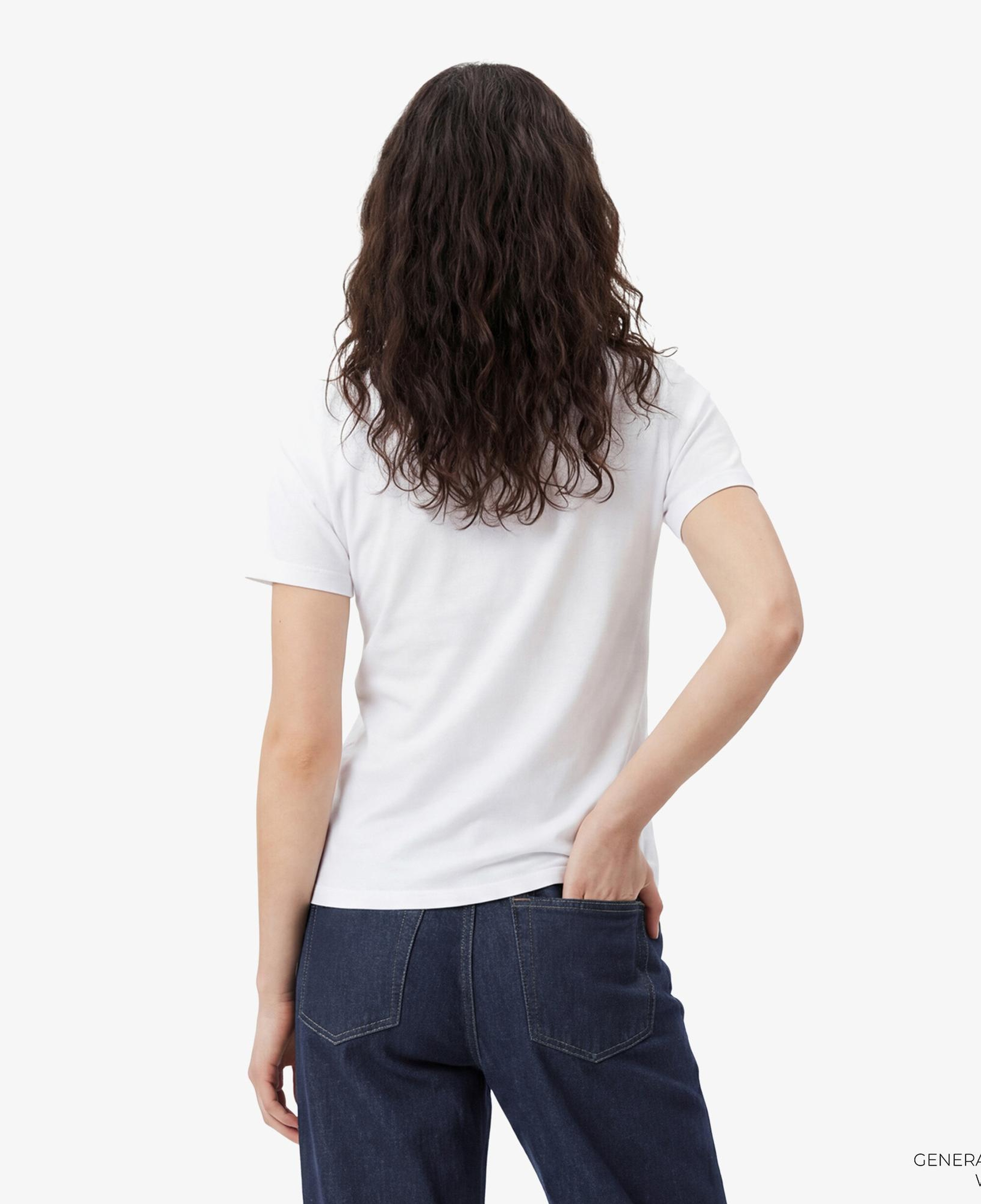 Calvin Klein Classic 20S Logo Grap Kadın Beyaz T-Shirt