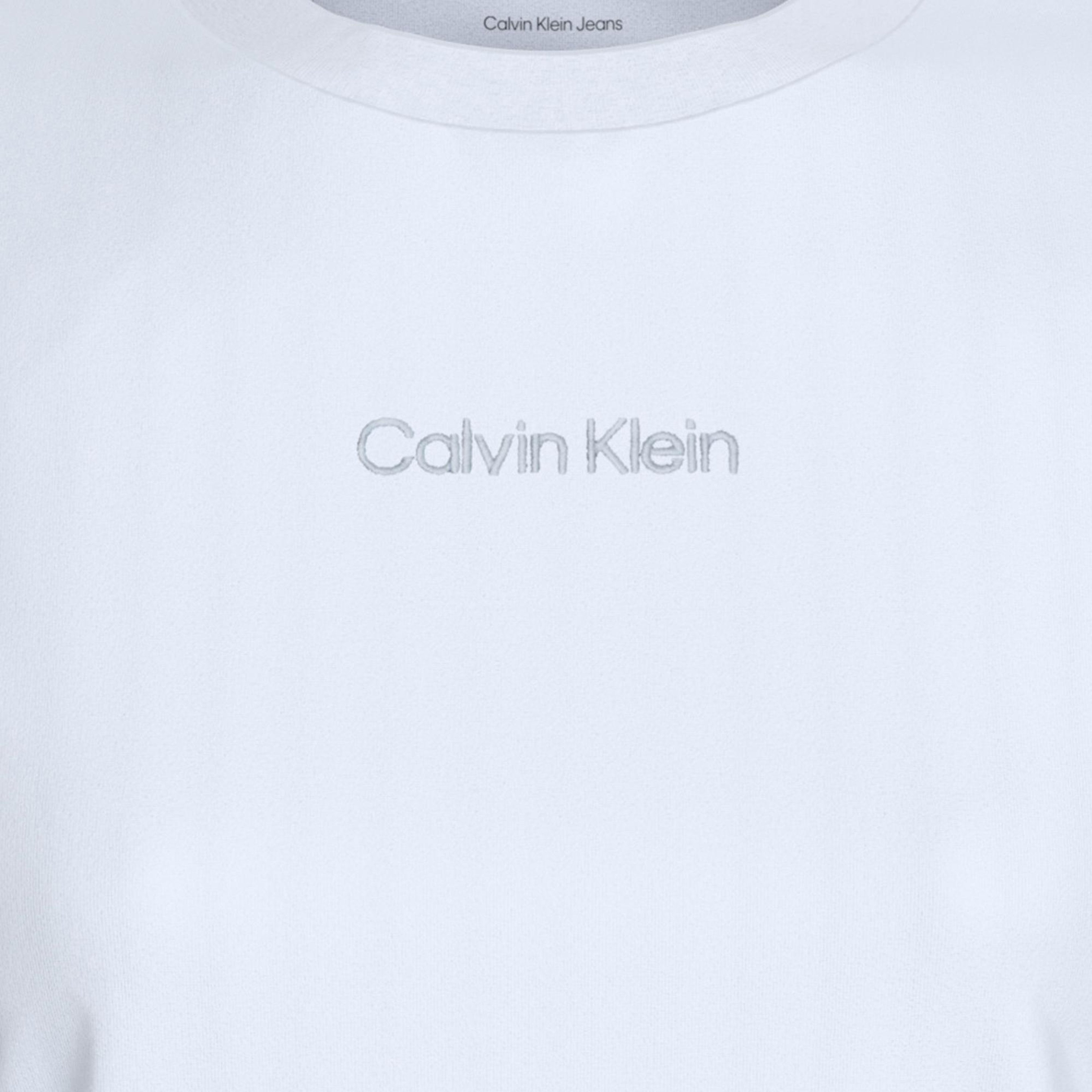 Calvin Klein Classic 20S Logo Grap Kadın Beyaz T-Shirt