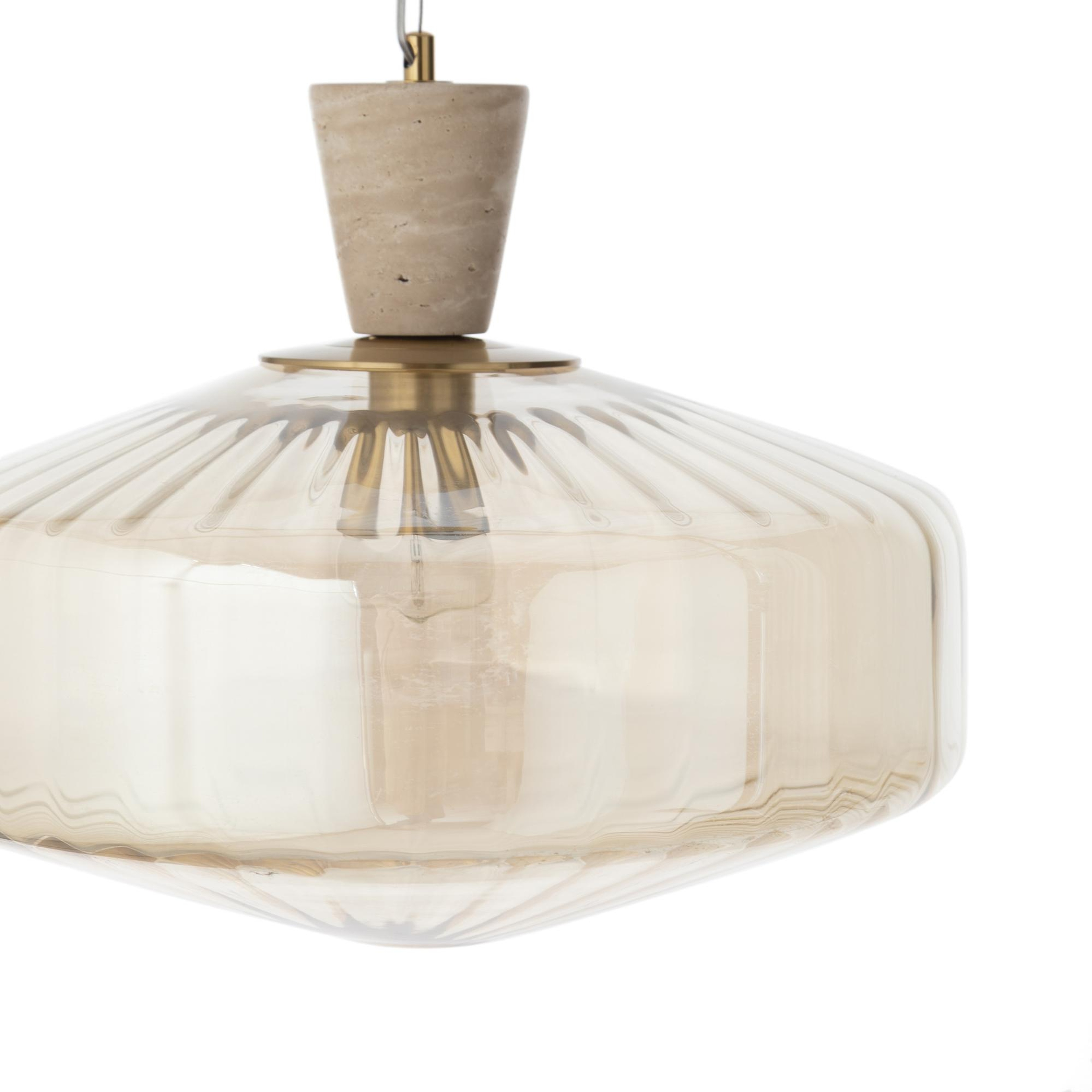 SOLIN TEKLİ SARKIT AVİZE 40X40X80 CM