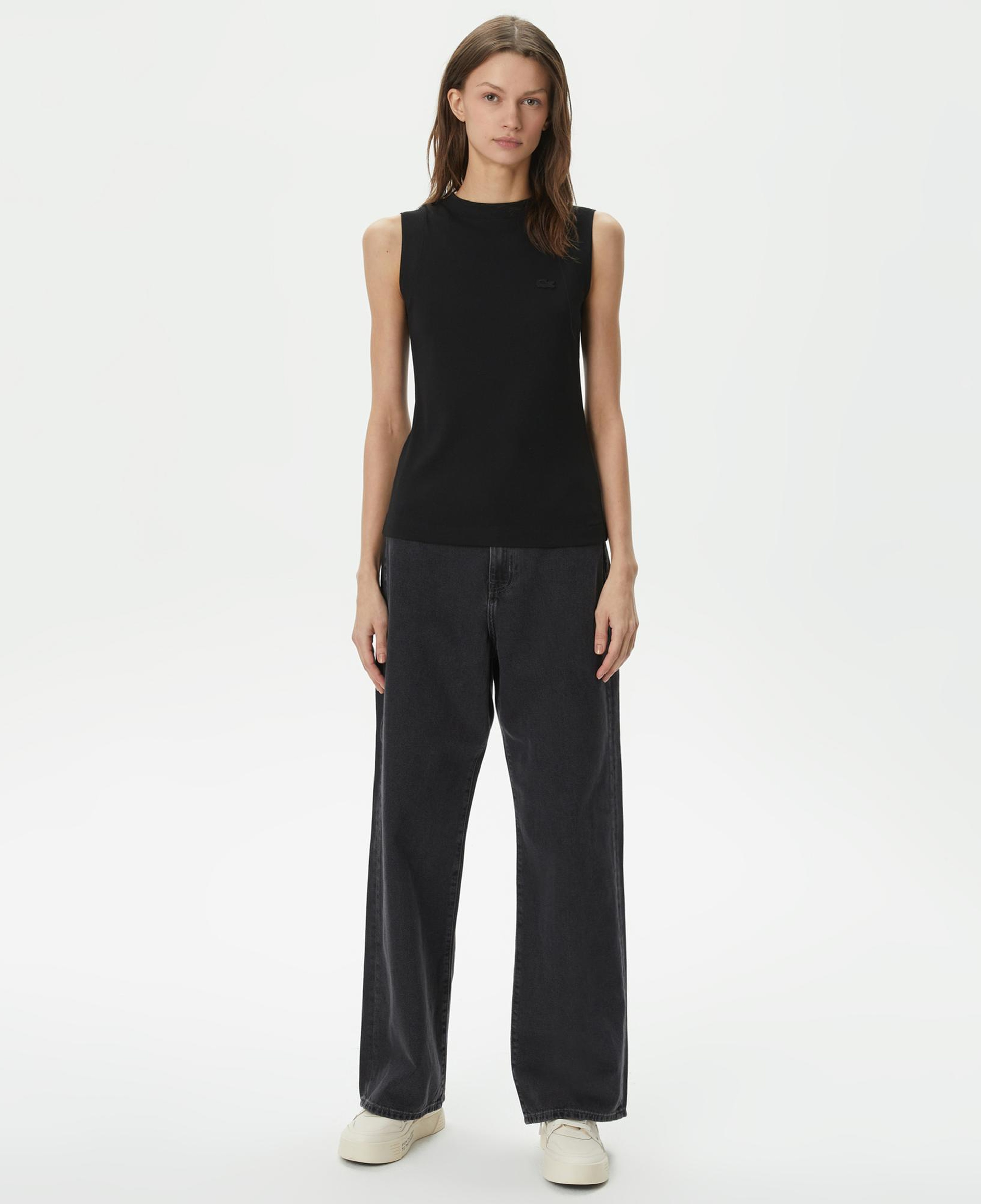 Kadın Loose Fit Siyah Jean Pantolon