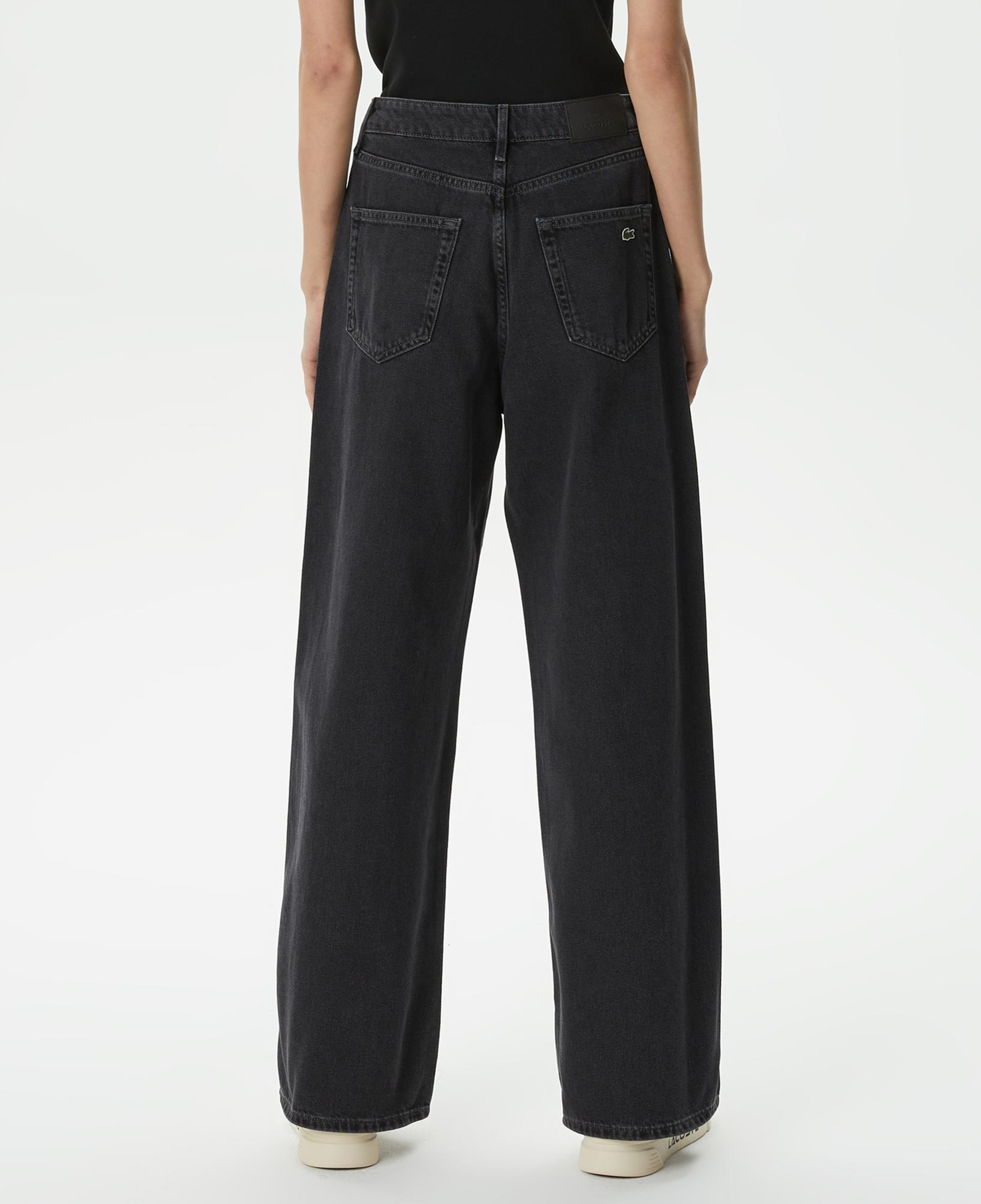 Kadın Loose Fit Siyah Jean Pantolon