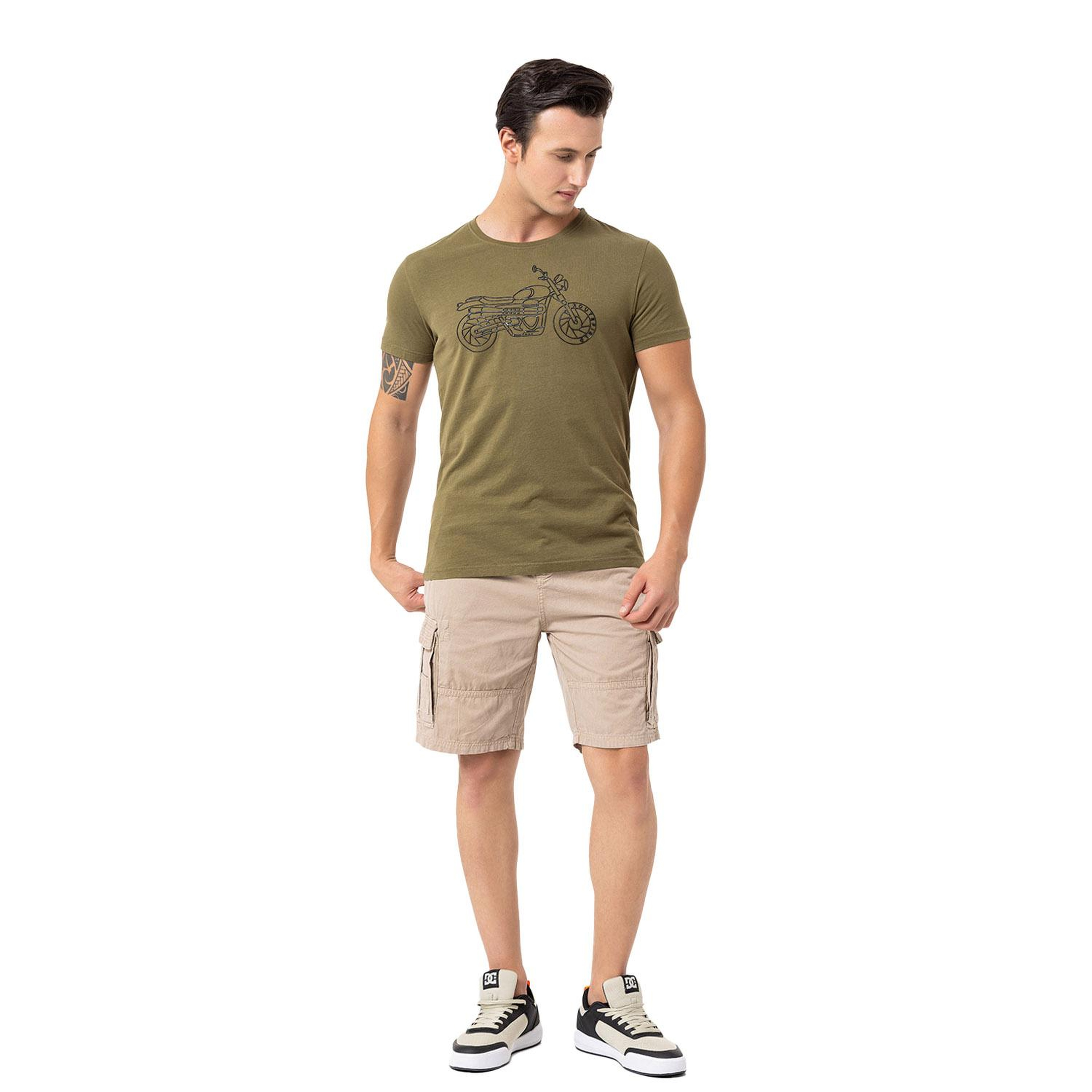 Routefield Tj Erkek Yeşil Tişört