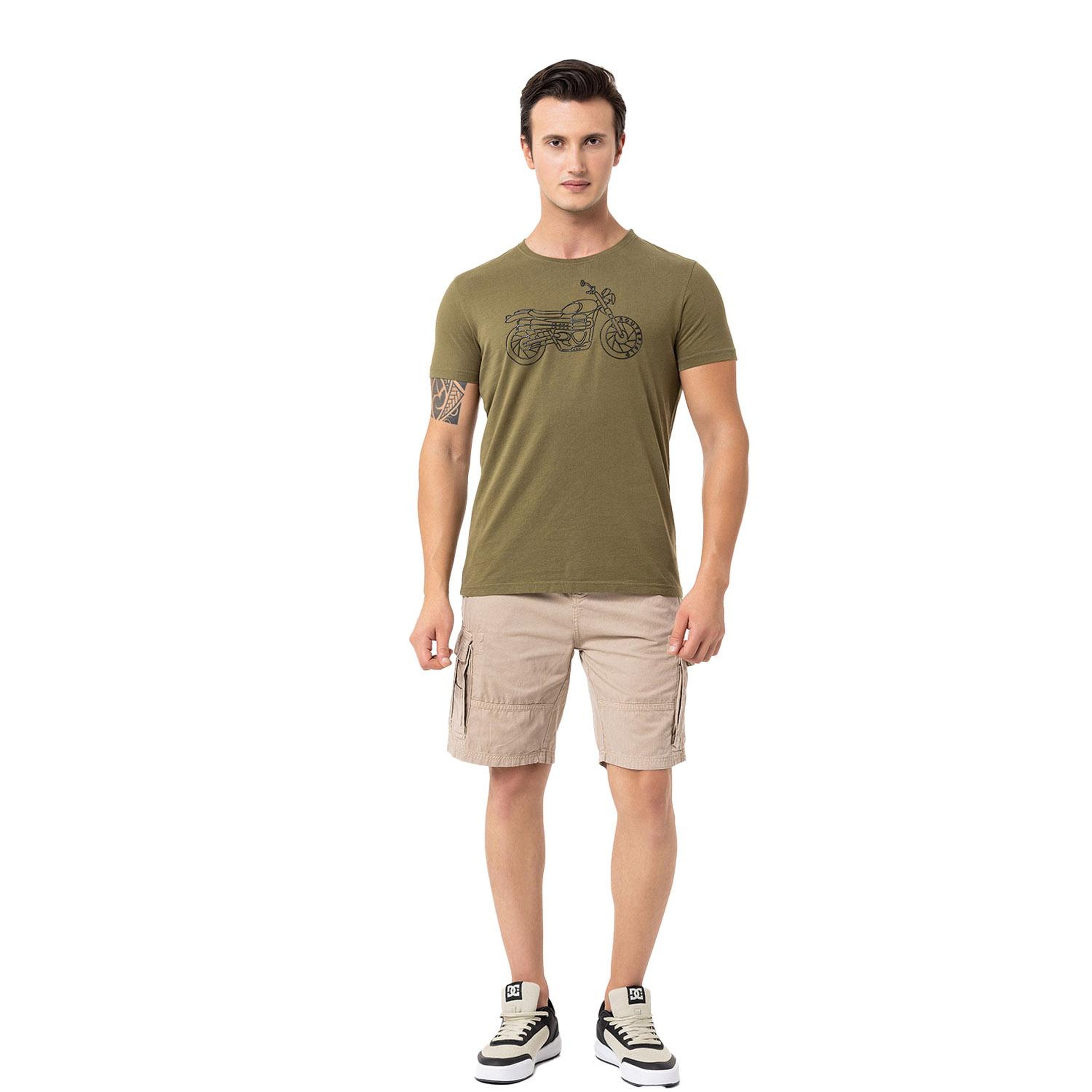 Routefield Tj Erkek Yeşil Tişört