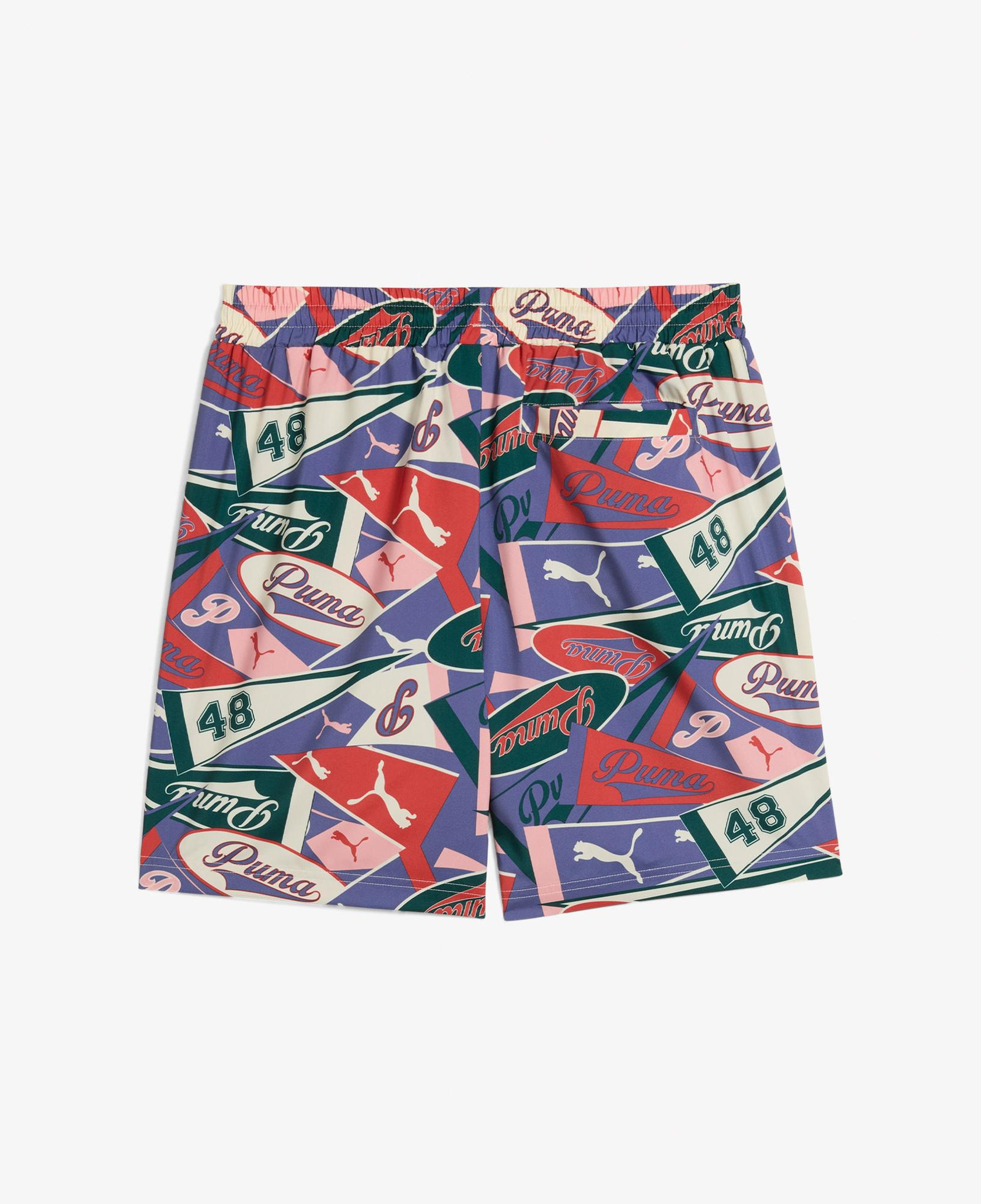 Puma Sports Legacy Graphic Relaxed Unisex Renkli Şort