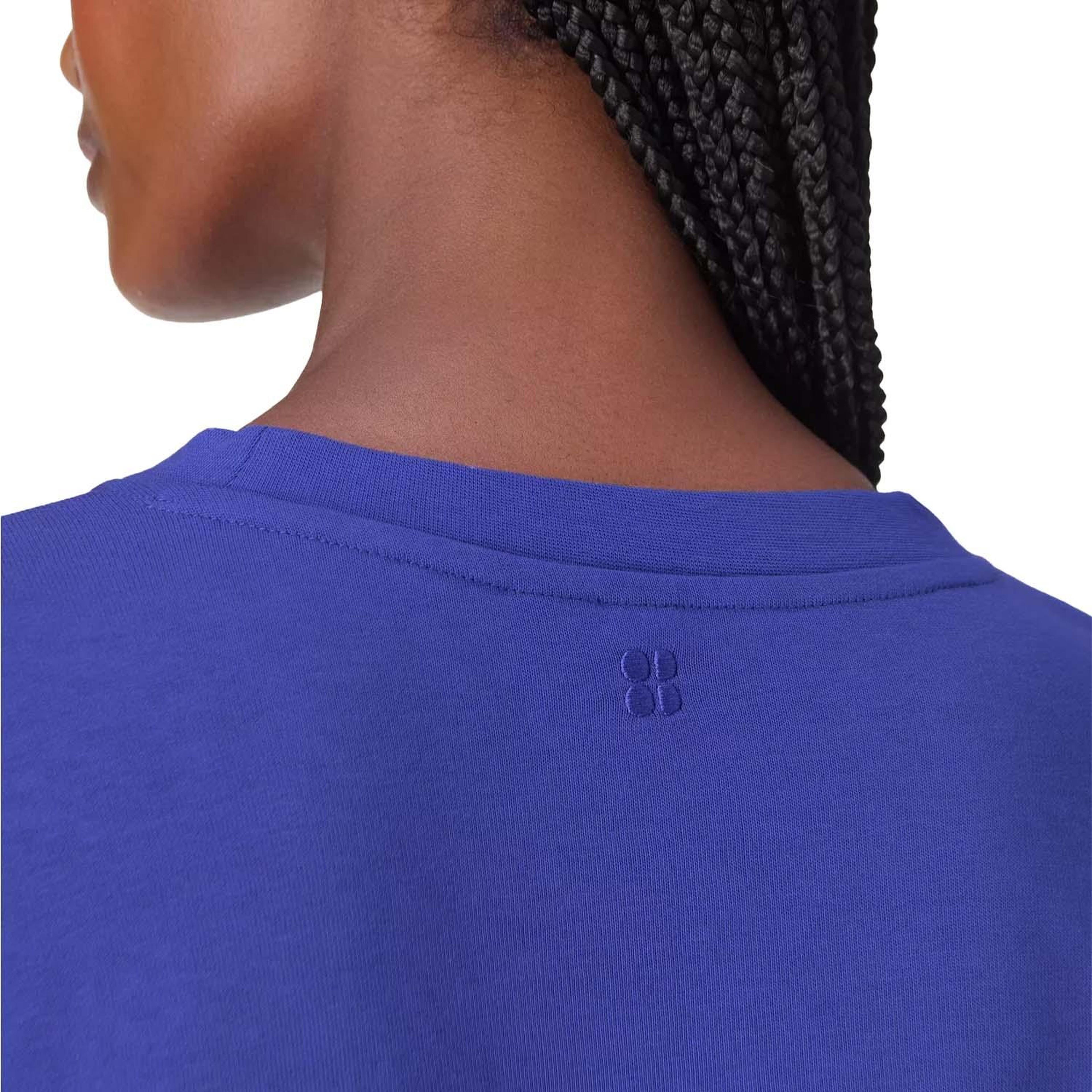 Sweaty Betty After Class Crop Kadın Mavi Sweatshirt