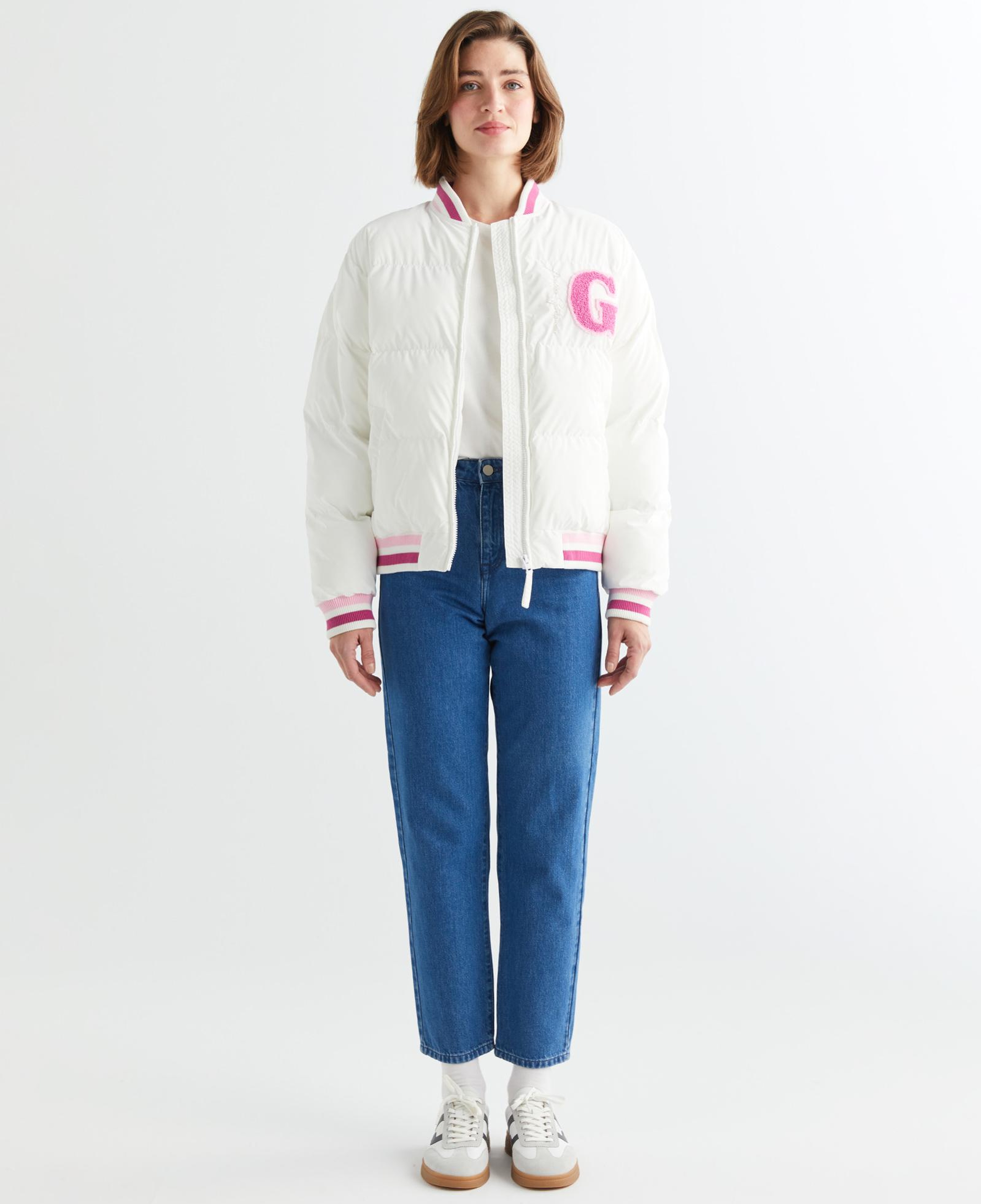 GANT Kadın Krem Hakim Yaka Logolu Bomber Ceket