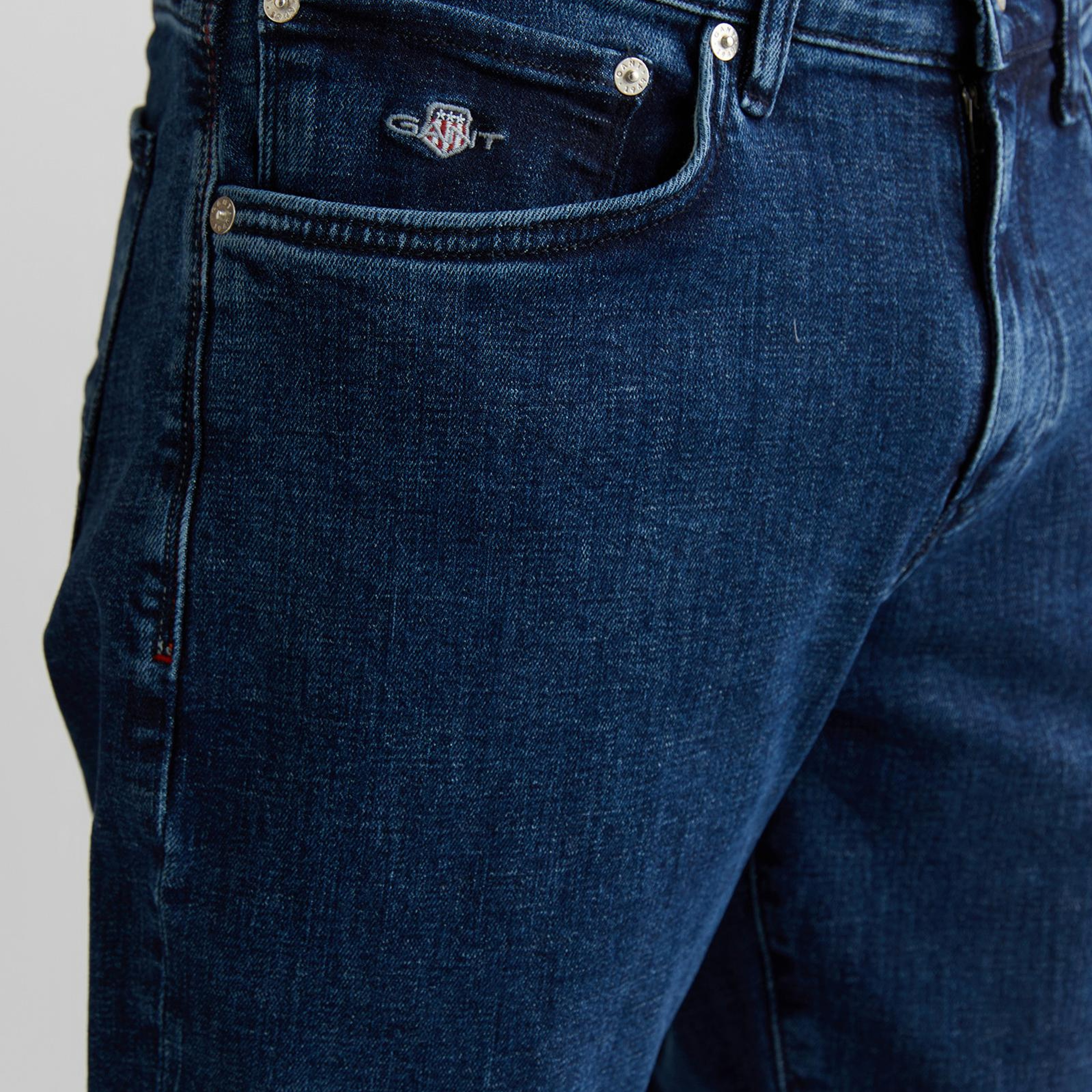 Gant Erkek Mavi Regular Fit Pantolon