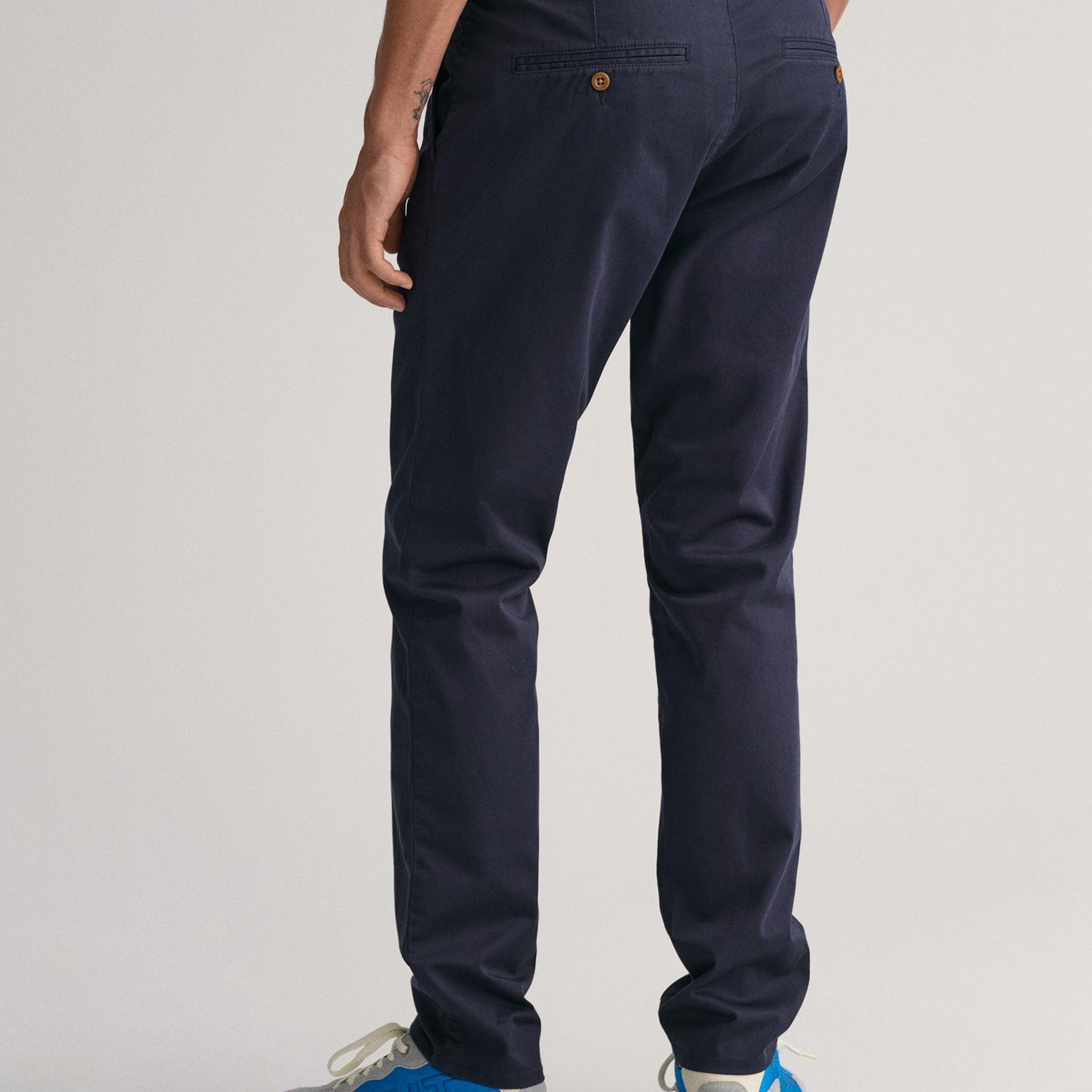 GANT Erkek Lacivert Slim Fit Chino Pantolon