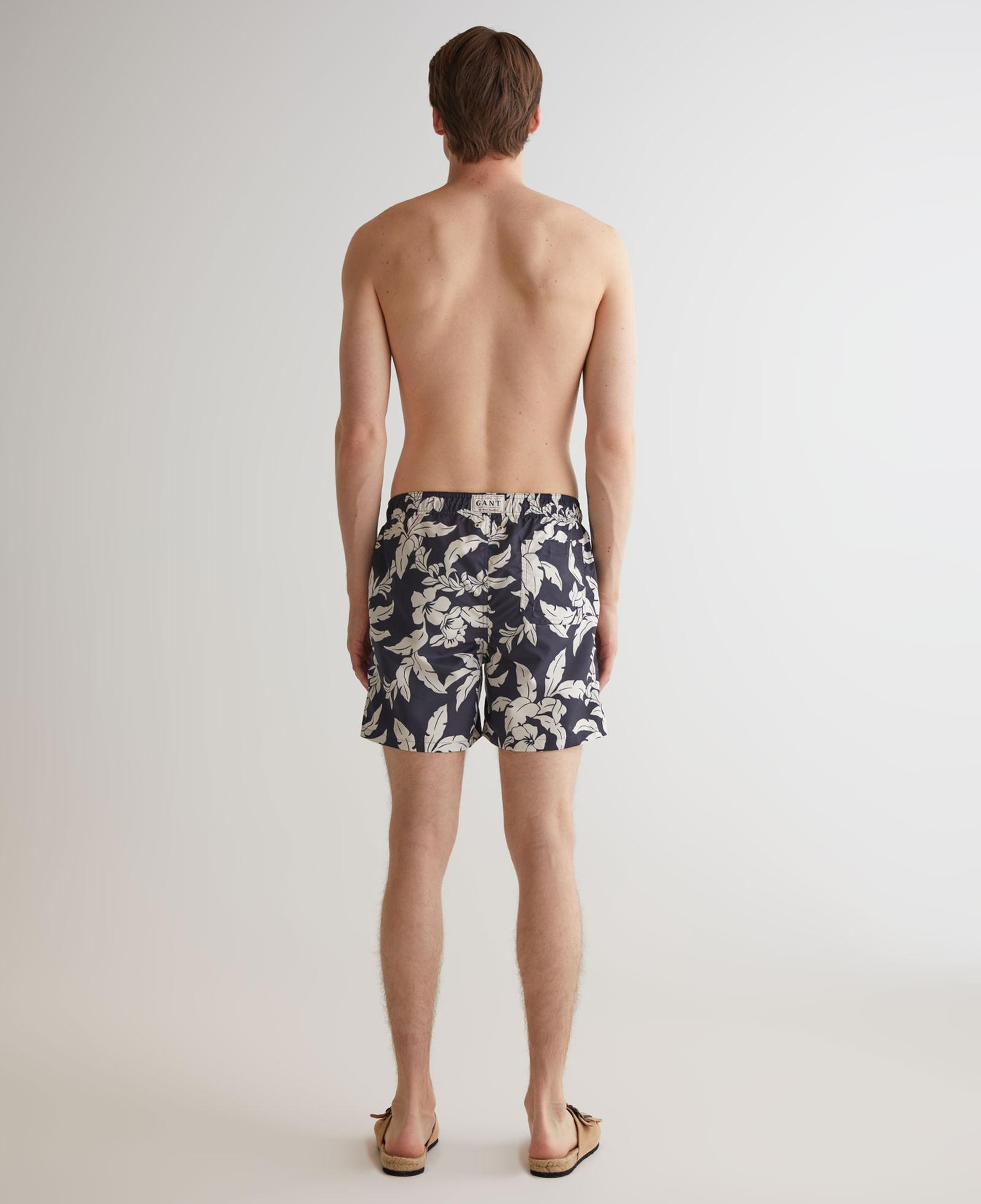 GANT Erkek Lacivert Regular Fit Desenli Mayo Şort