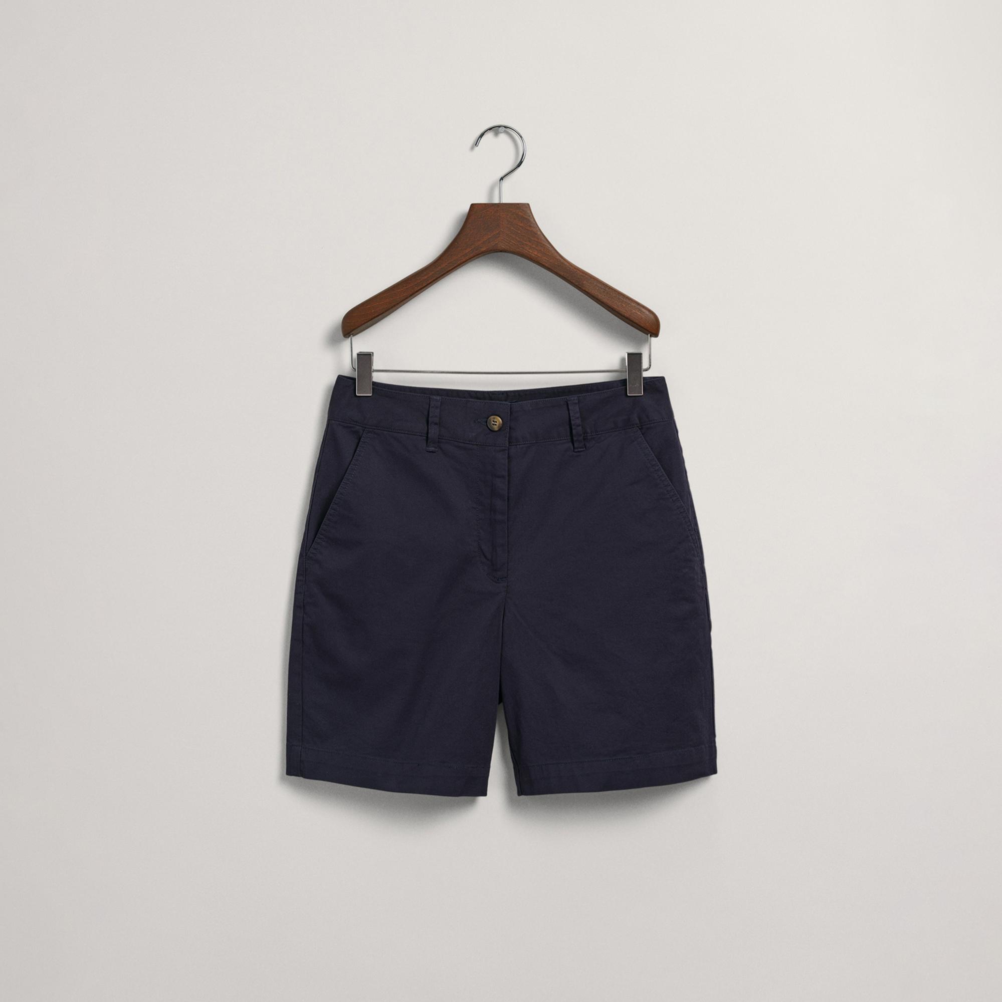 GANT Kadın Lacivert Slim Fit Şort