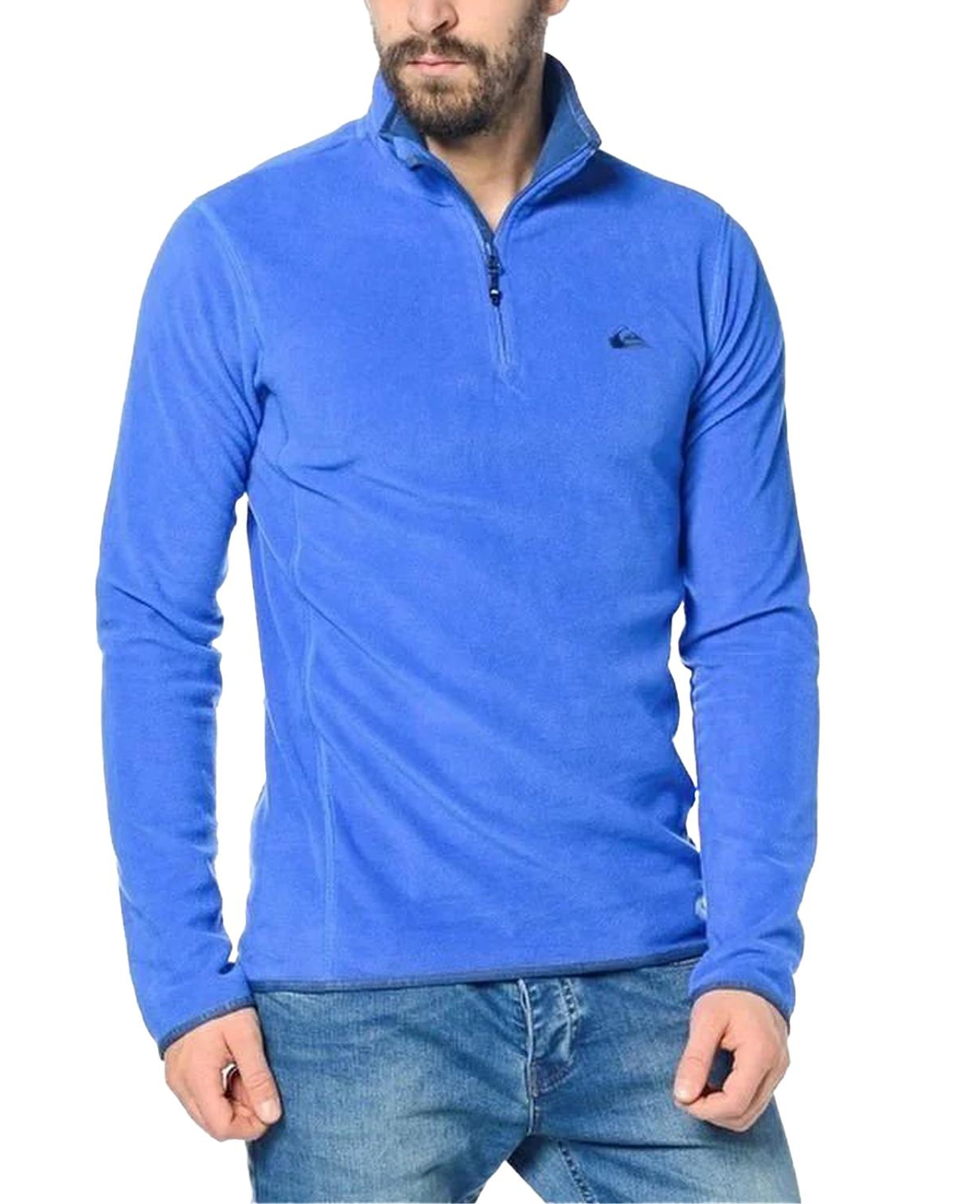 Quiksilver Mission Halfzip Erkek Mavi Polar