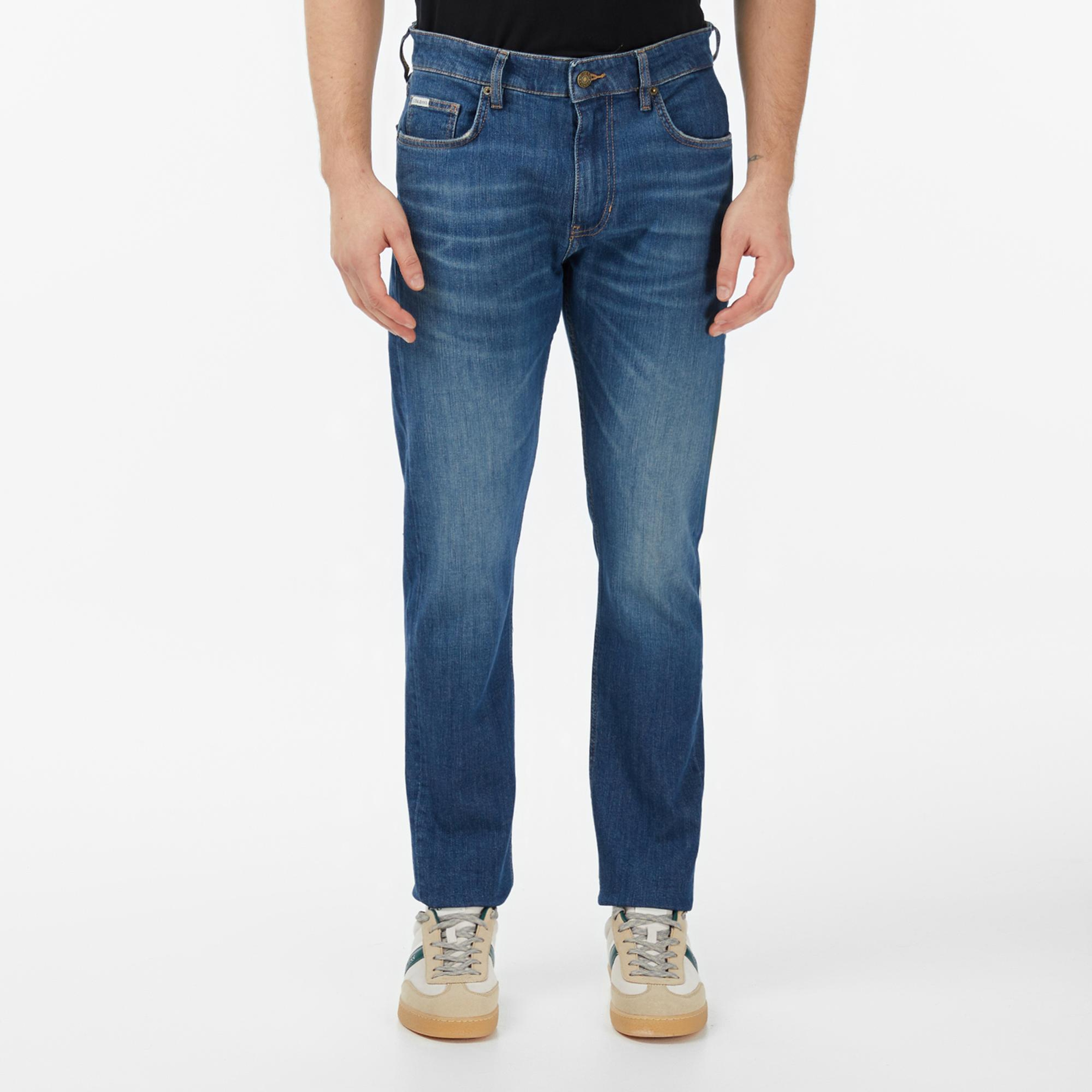 Guess Jeans Slim Fit Erkek Mavi Jean