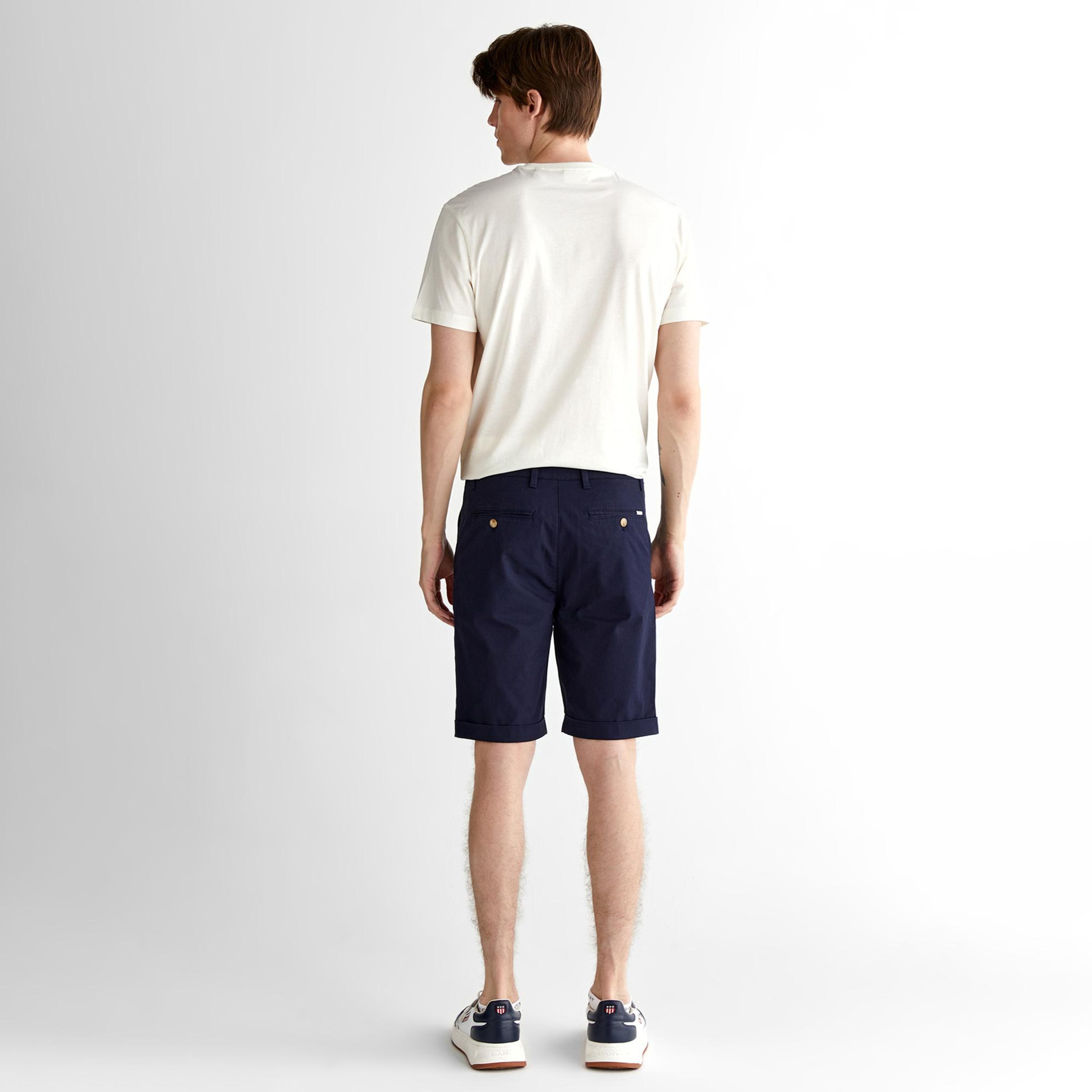 GANT Erkek Lacivert Slim Fit Şort