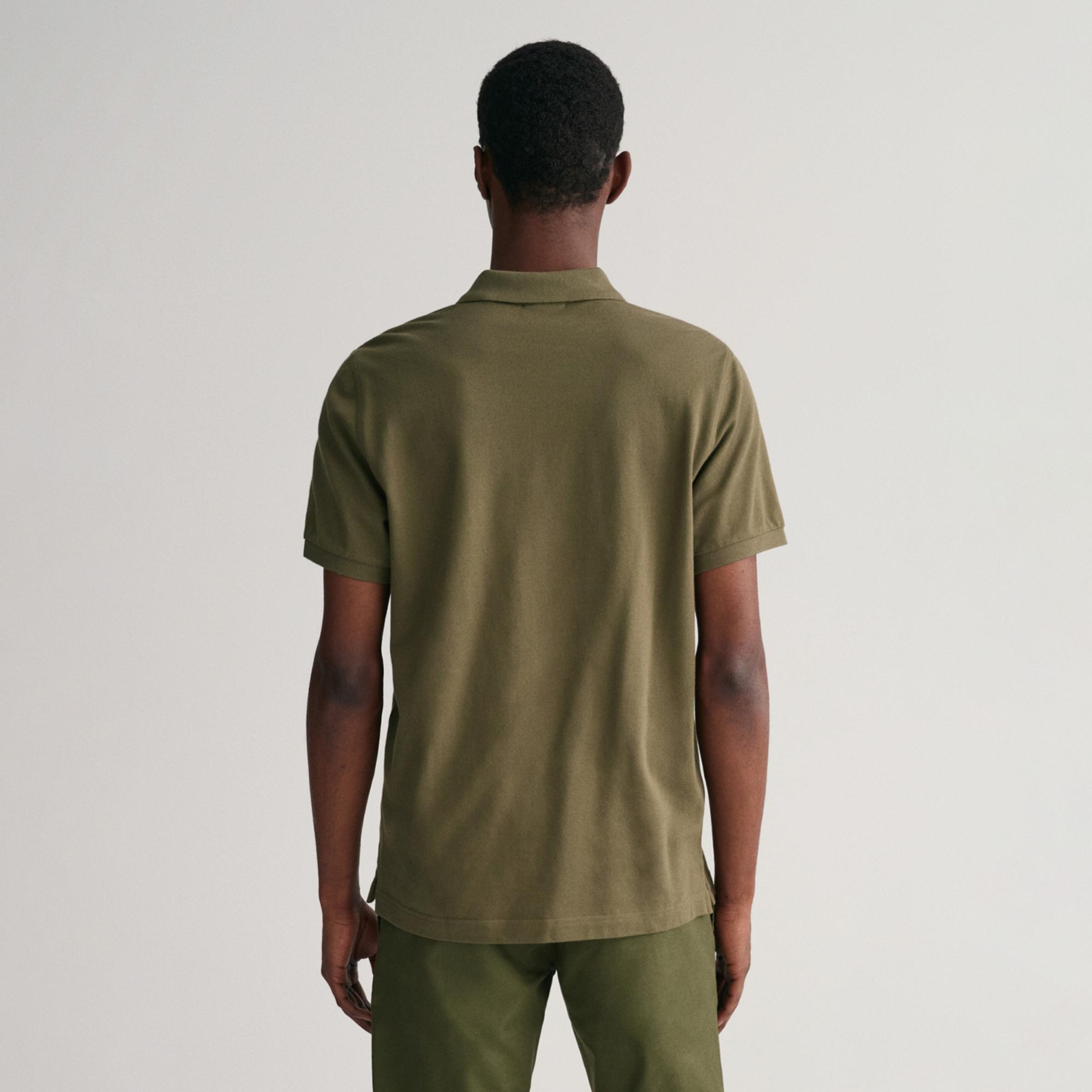 GANT Erkek Yeşil Regular Fit Polo