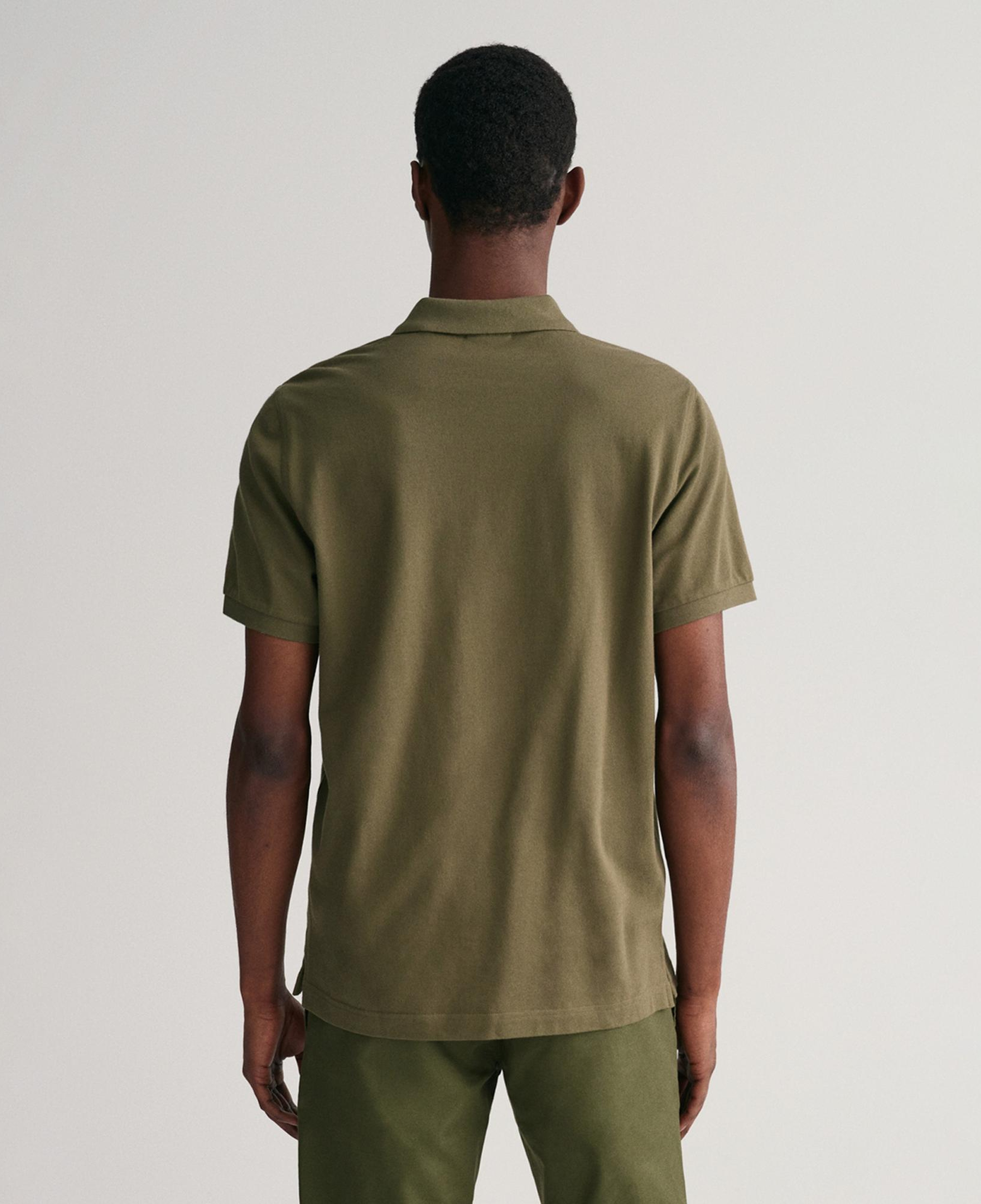 GANT Erkek Yeşil Regular Fit Polo