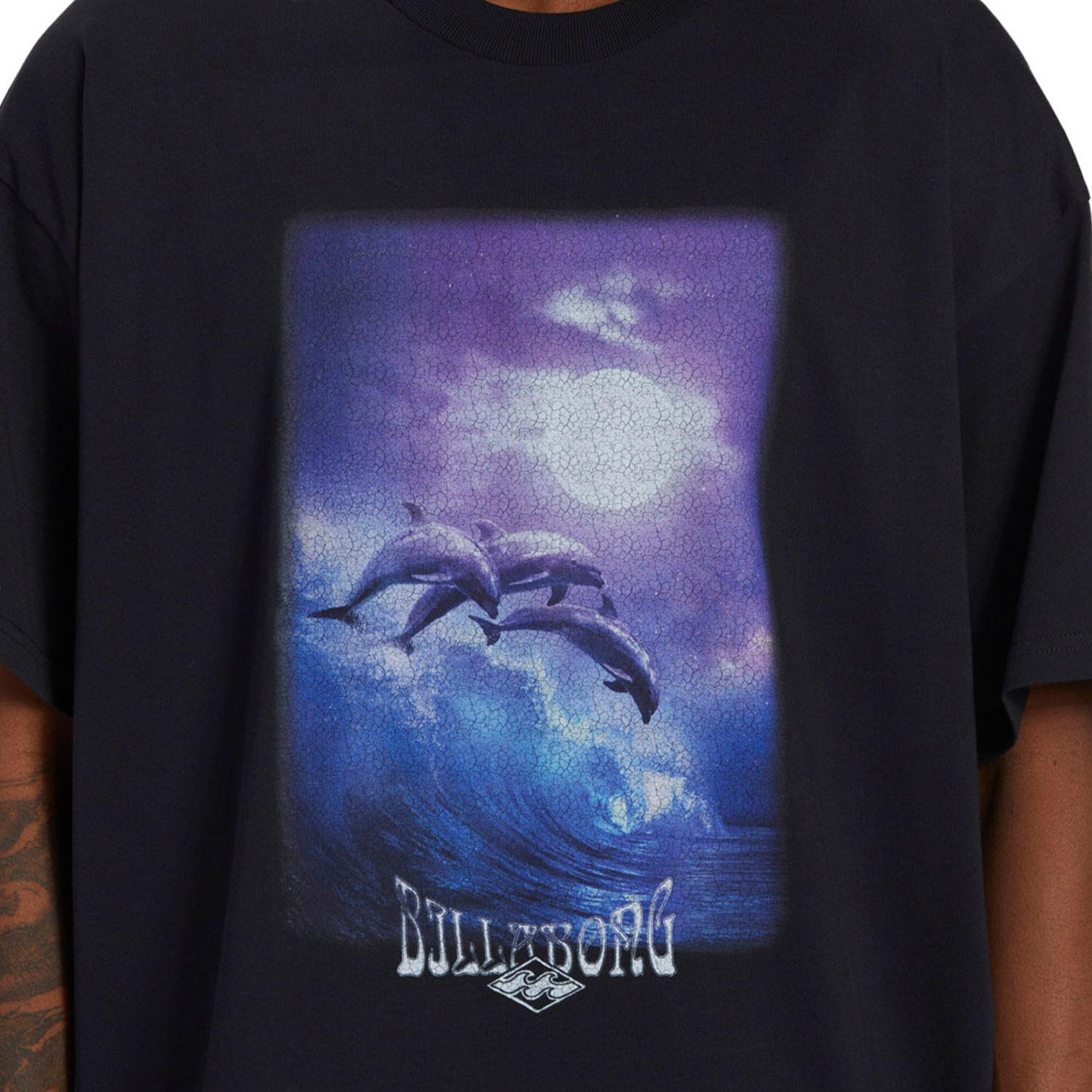 Billabong Dolphin Love Tees Erkek Siyah Tişört