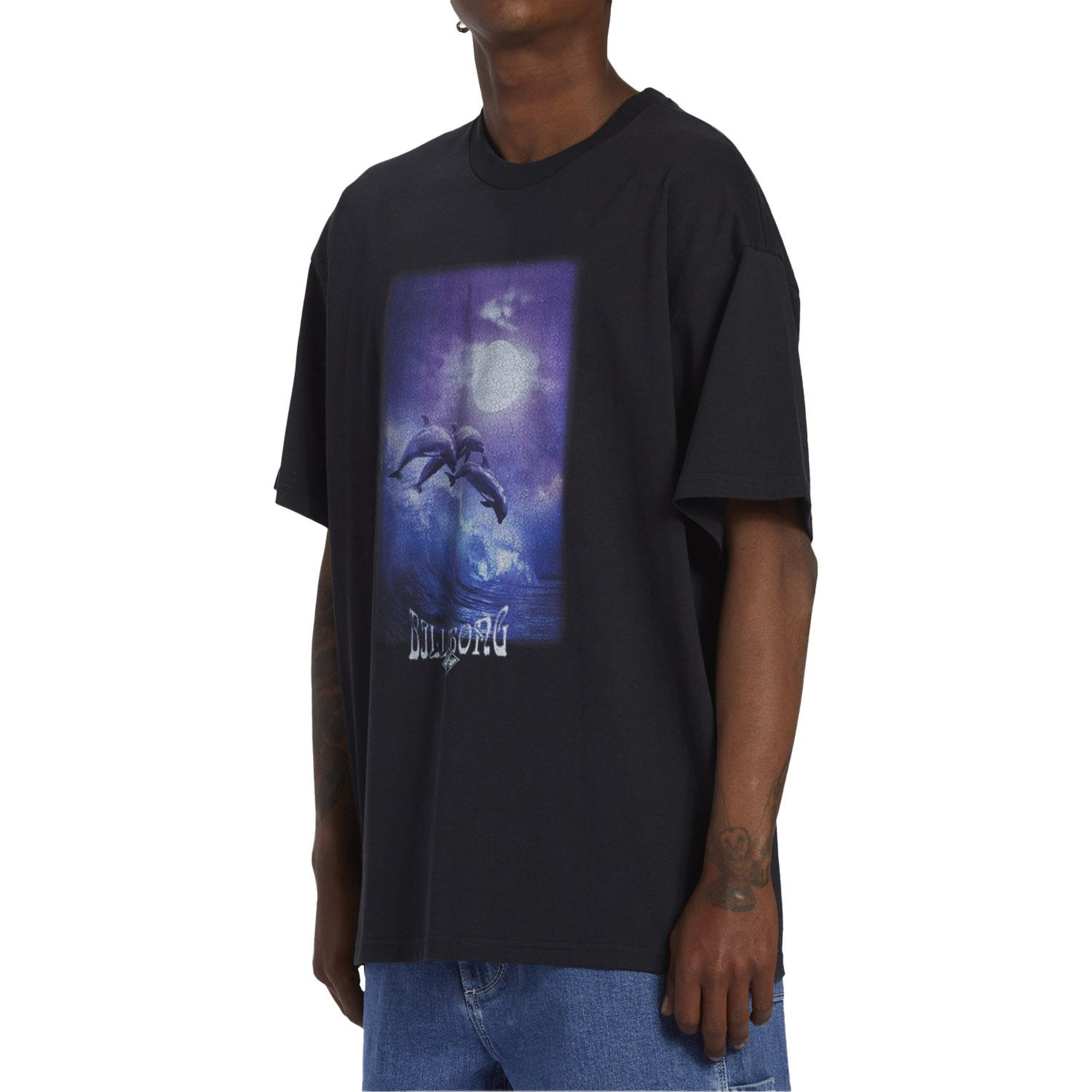 Billabong Dolphin Love Tees Erkek Siyah Tişört