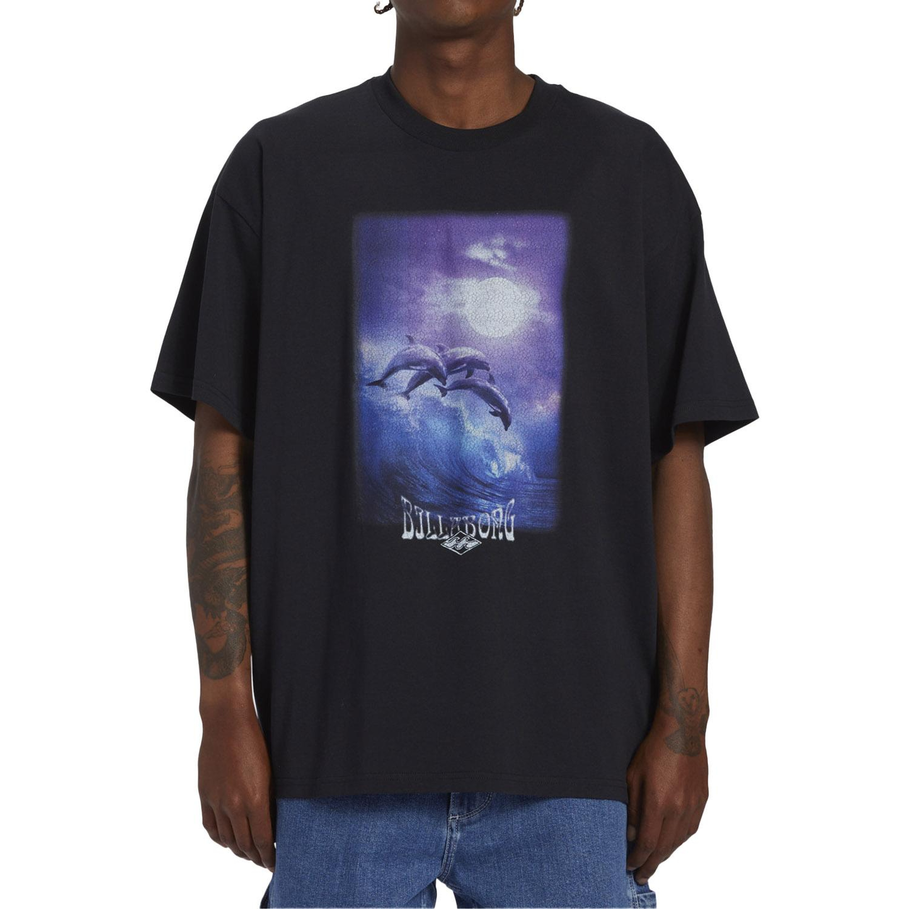 Billabong Dolphin Love Tees Erkek Siyah Tişört