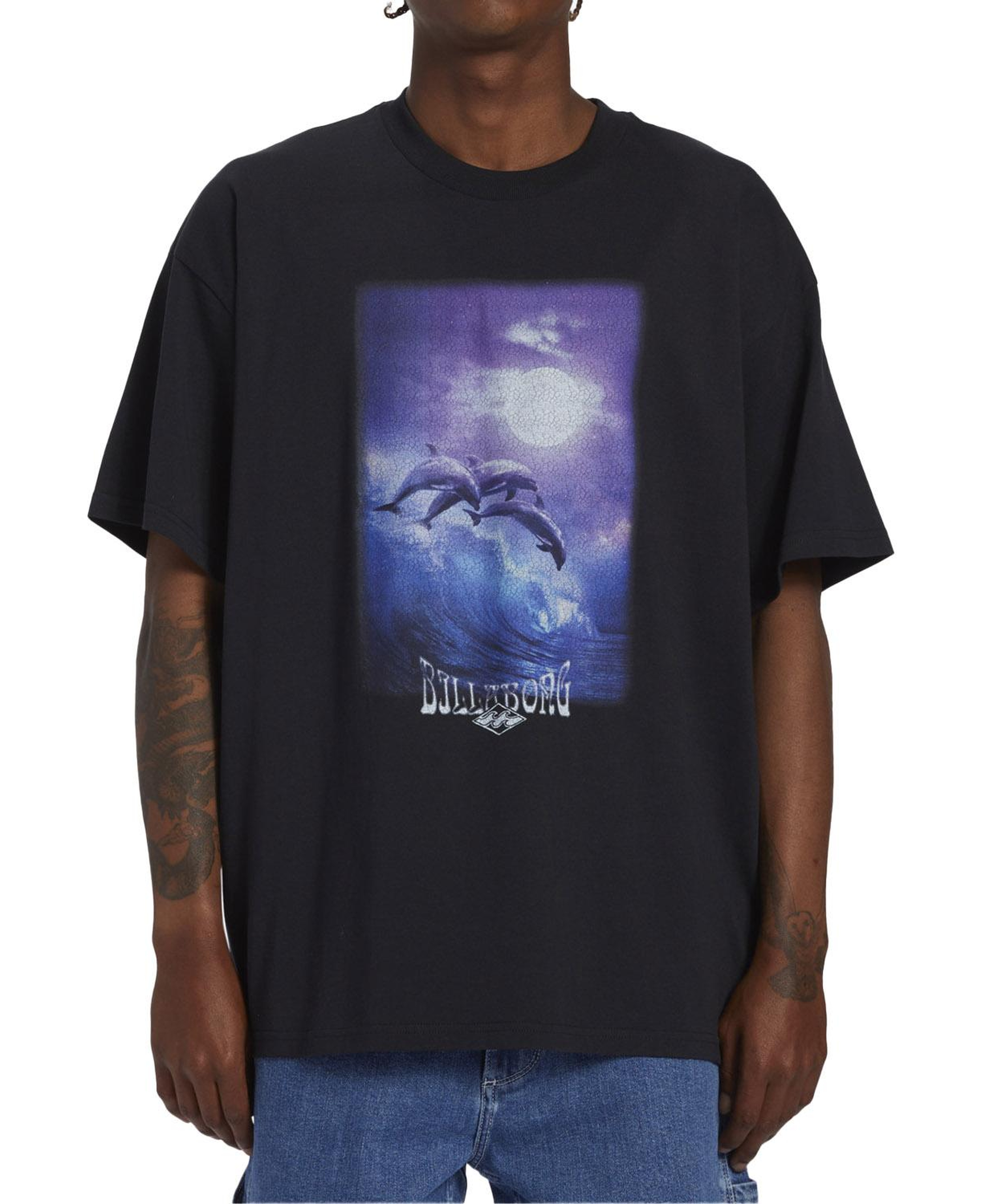 Billabong Dolphin Love Tees Erkek Siyah Tişört