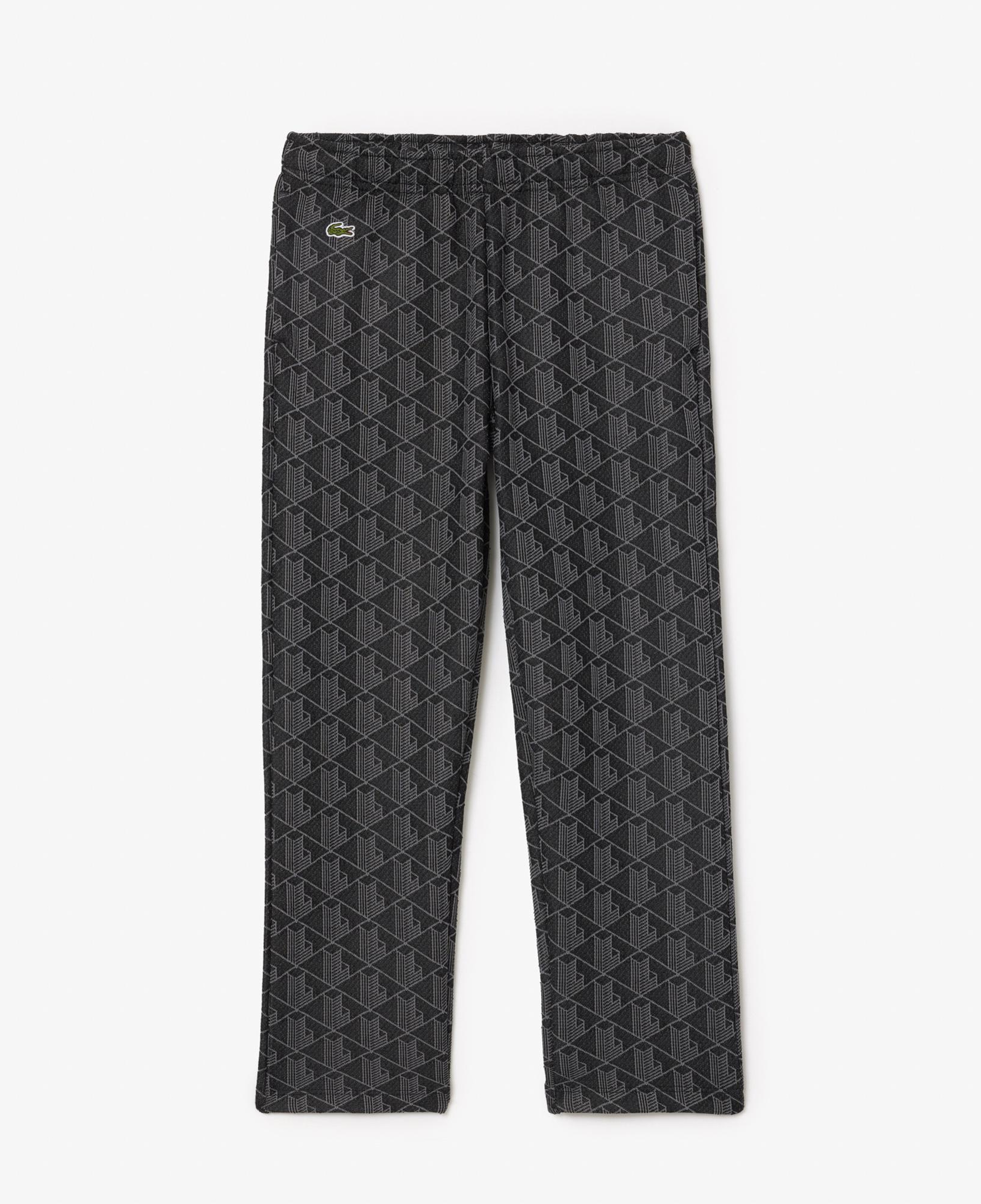 Lacoste Çocuk Monogram Siyah Eşofman Altı