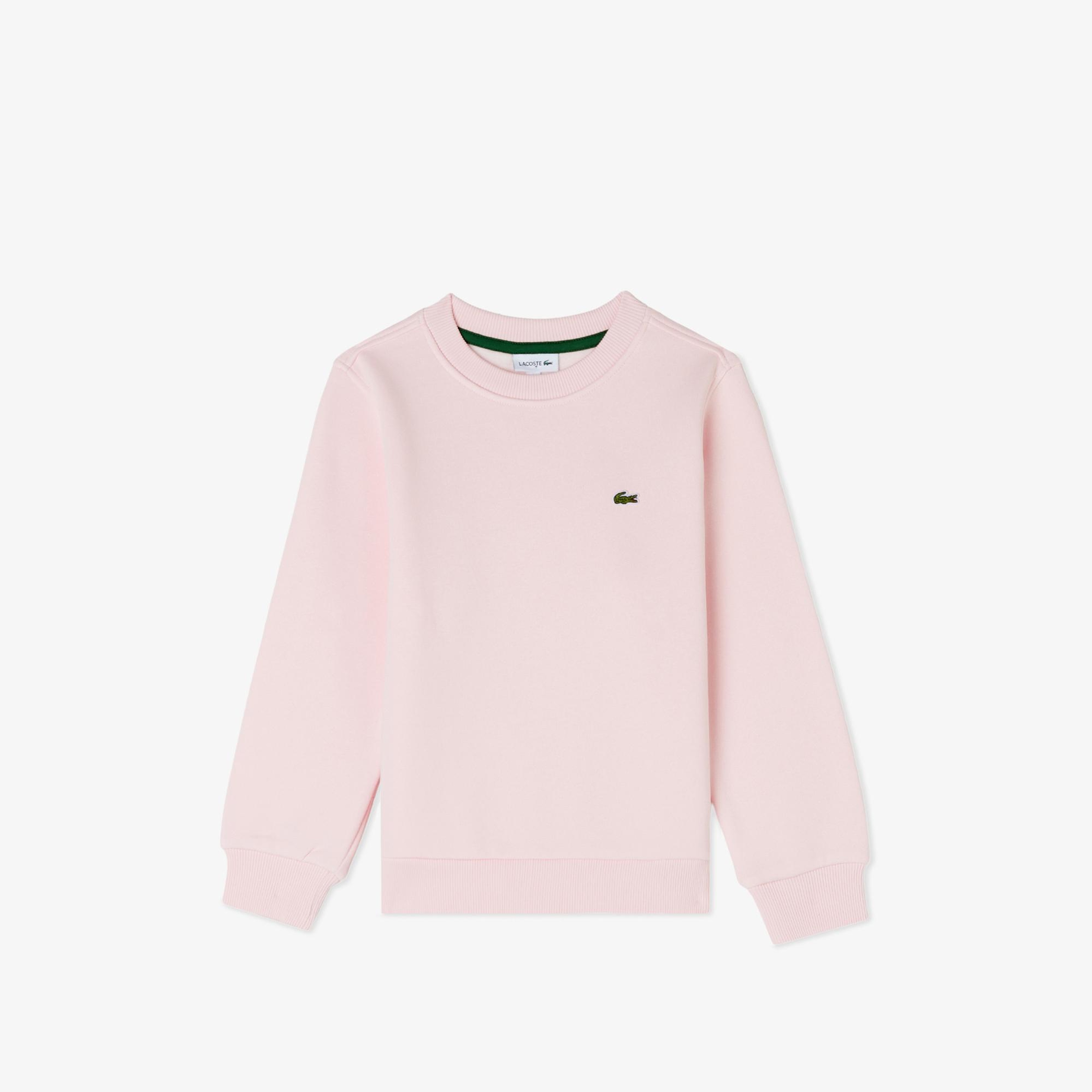 Lacoste Çocuk Bisiklet Yaka Pembe Sweatshirt