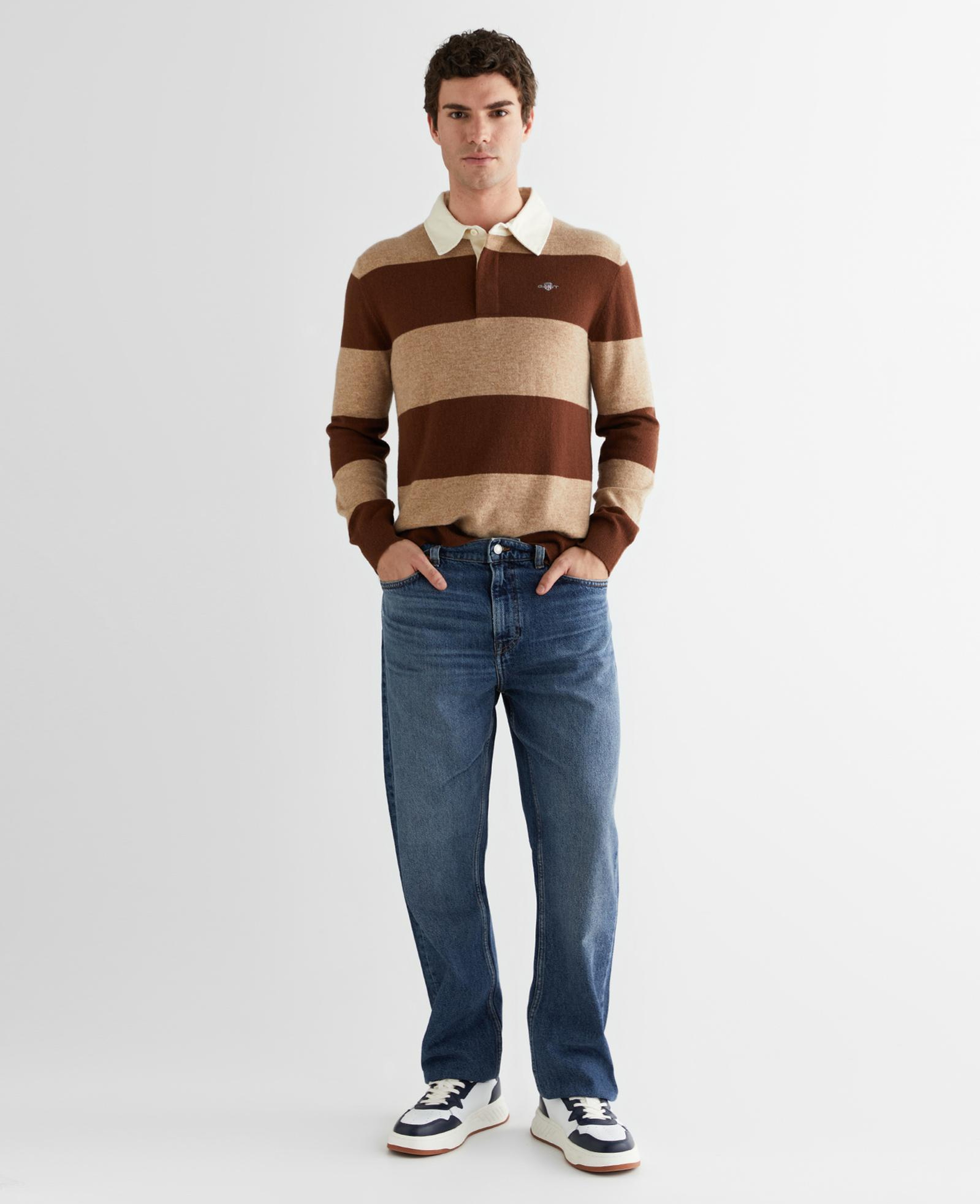 GANT Erkek Lacivert Straight Fit Jean
