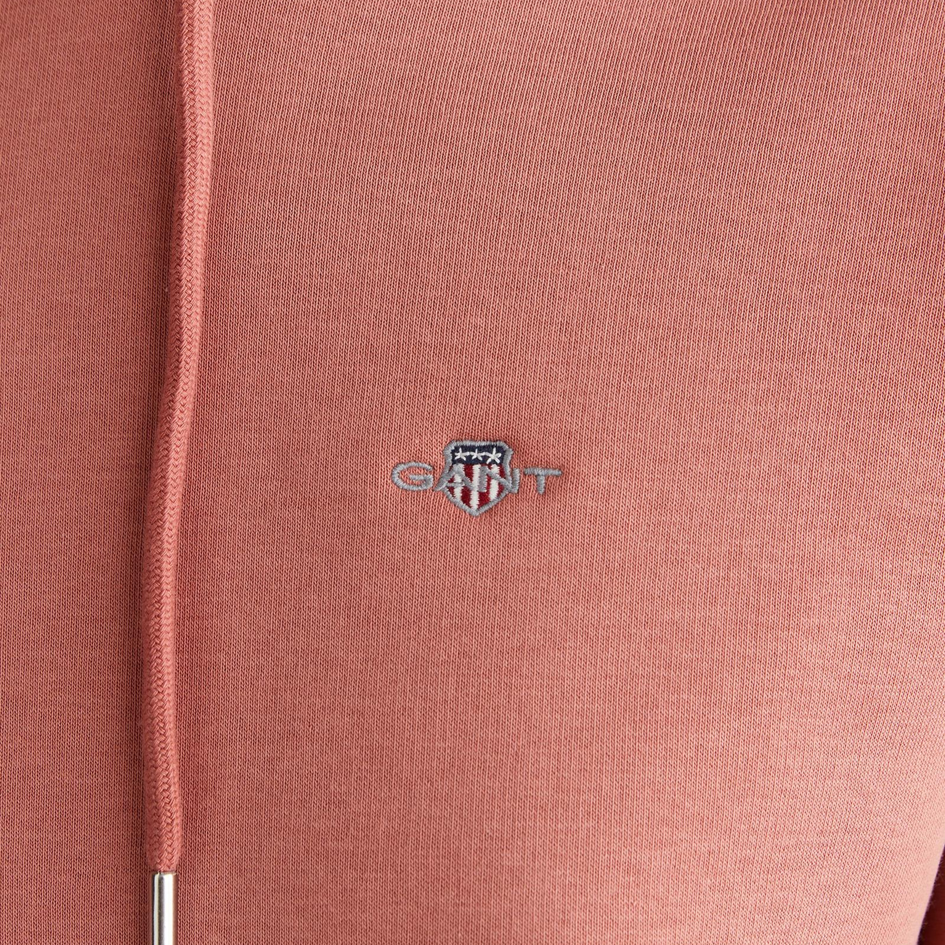 GANT Kadın Pembe Relaxed Fit Kapüşonlu Sweatshirt