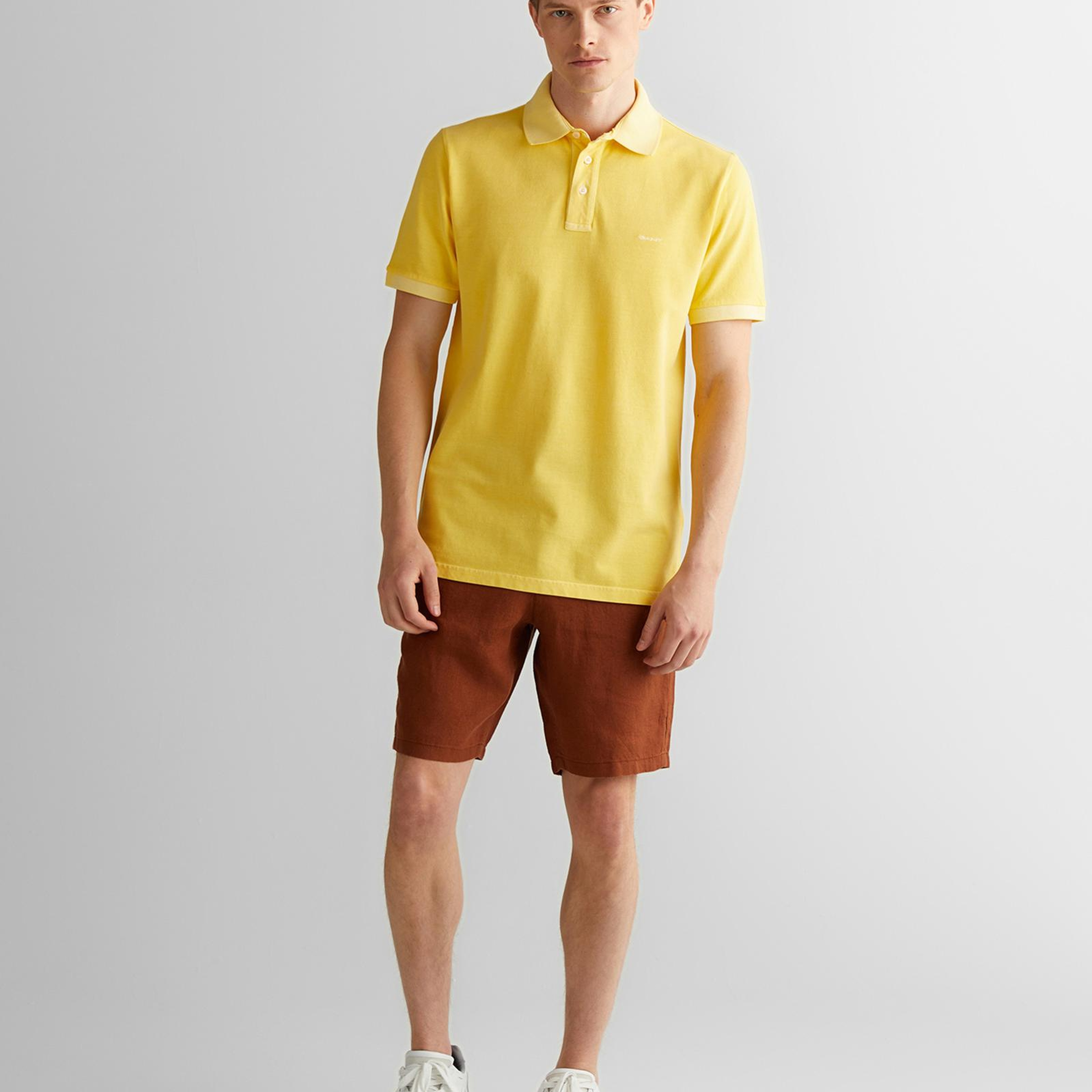 GANT Erkek Sarı Regular Fit Polo