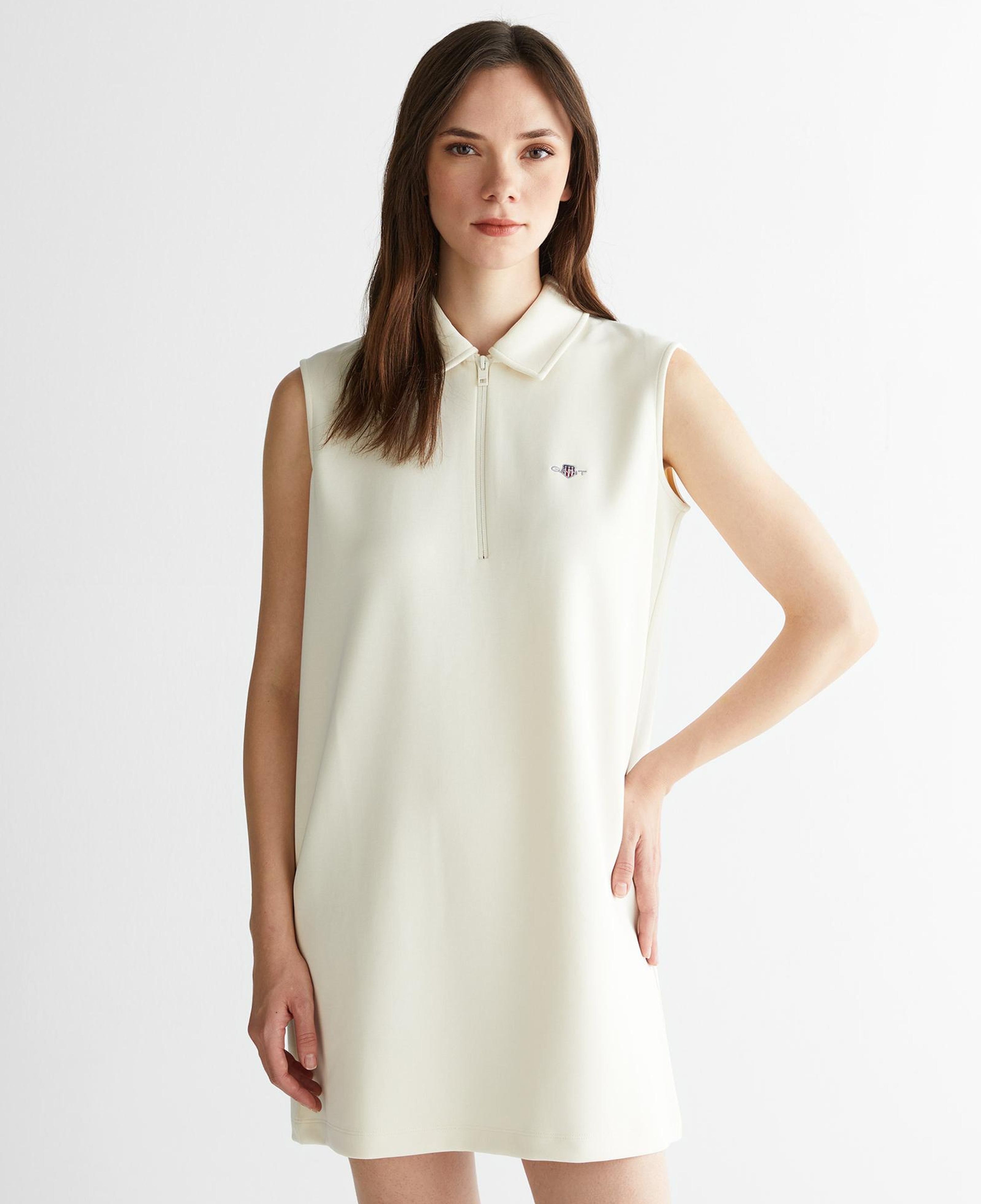 GANT Kadın Krem Logolu Elbise