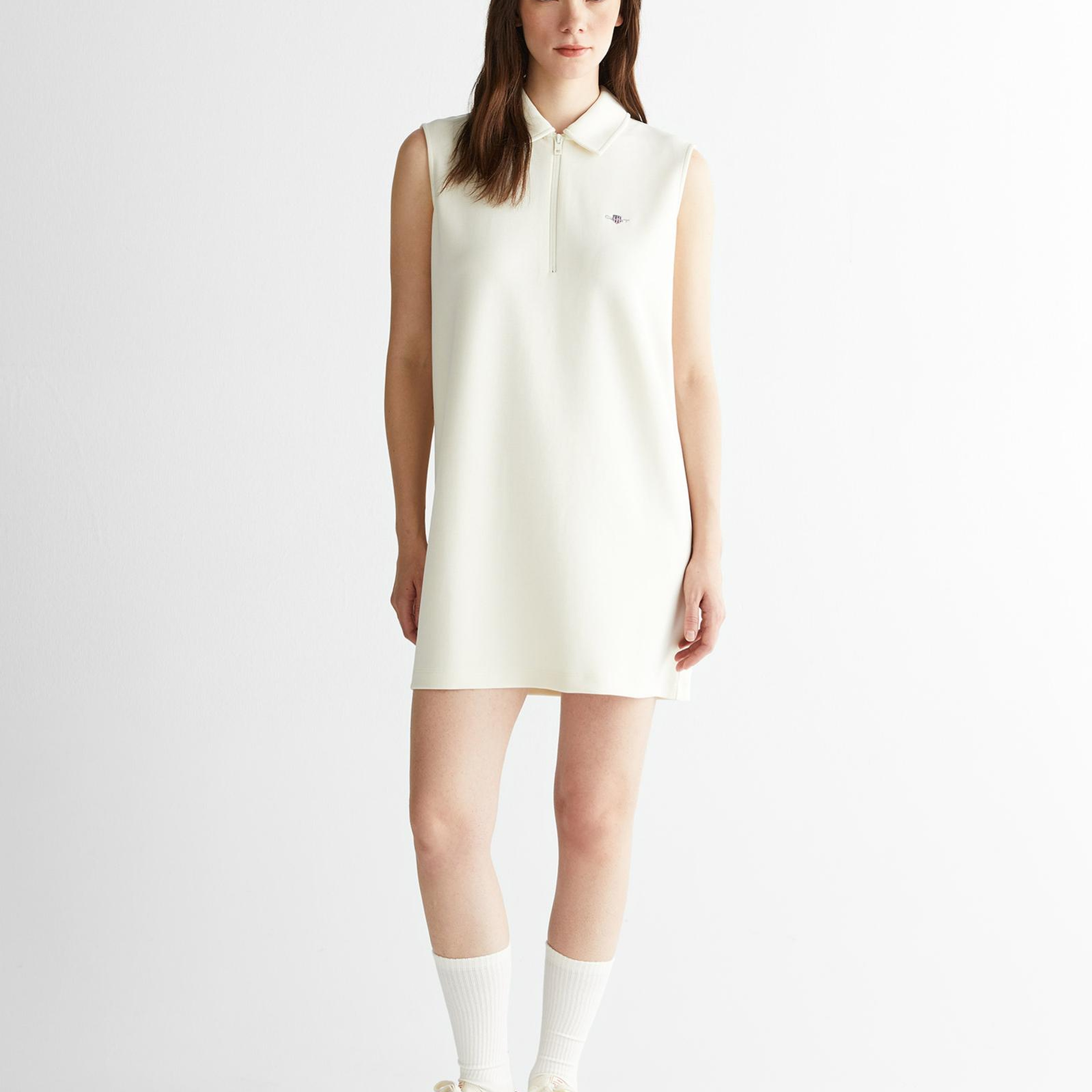 GANT Kadın Krem Logolu Elbise