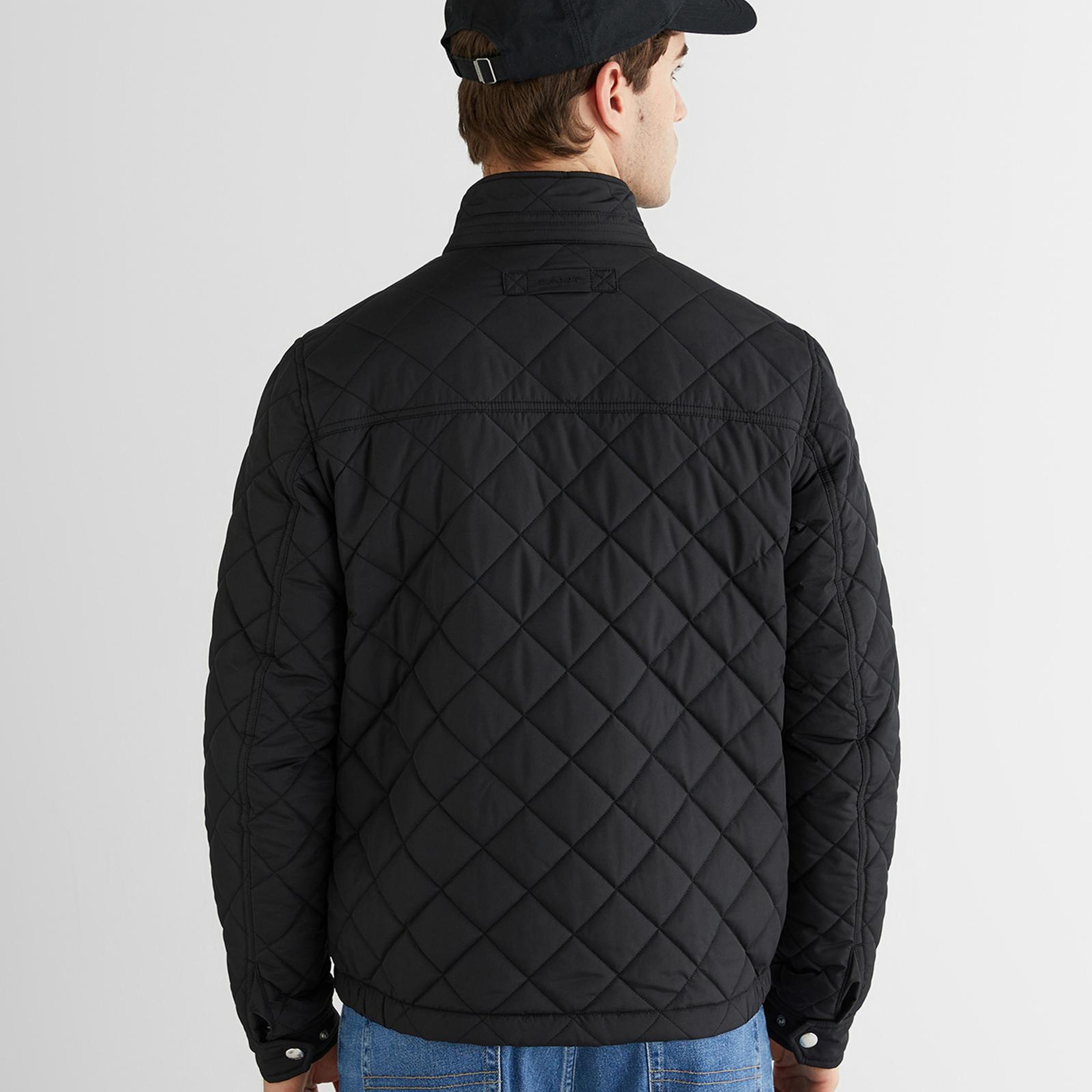 GANT Erkek Siyah Dik Yaka Logolu Ceket